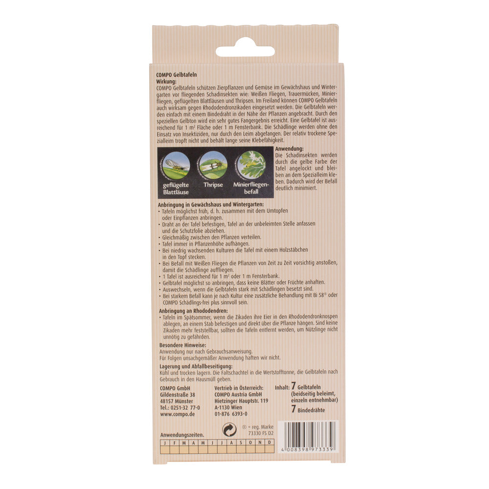COMPO BIO Gelbtafeln