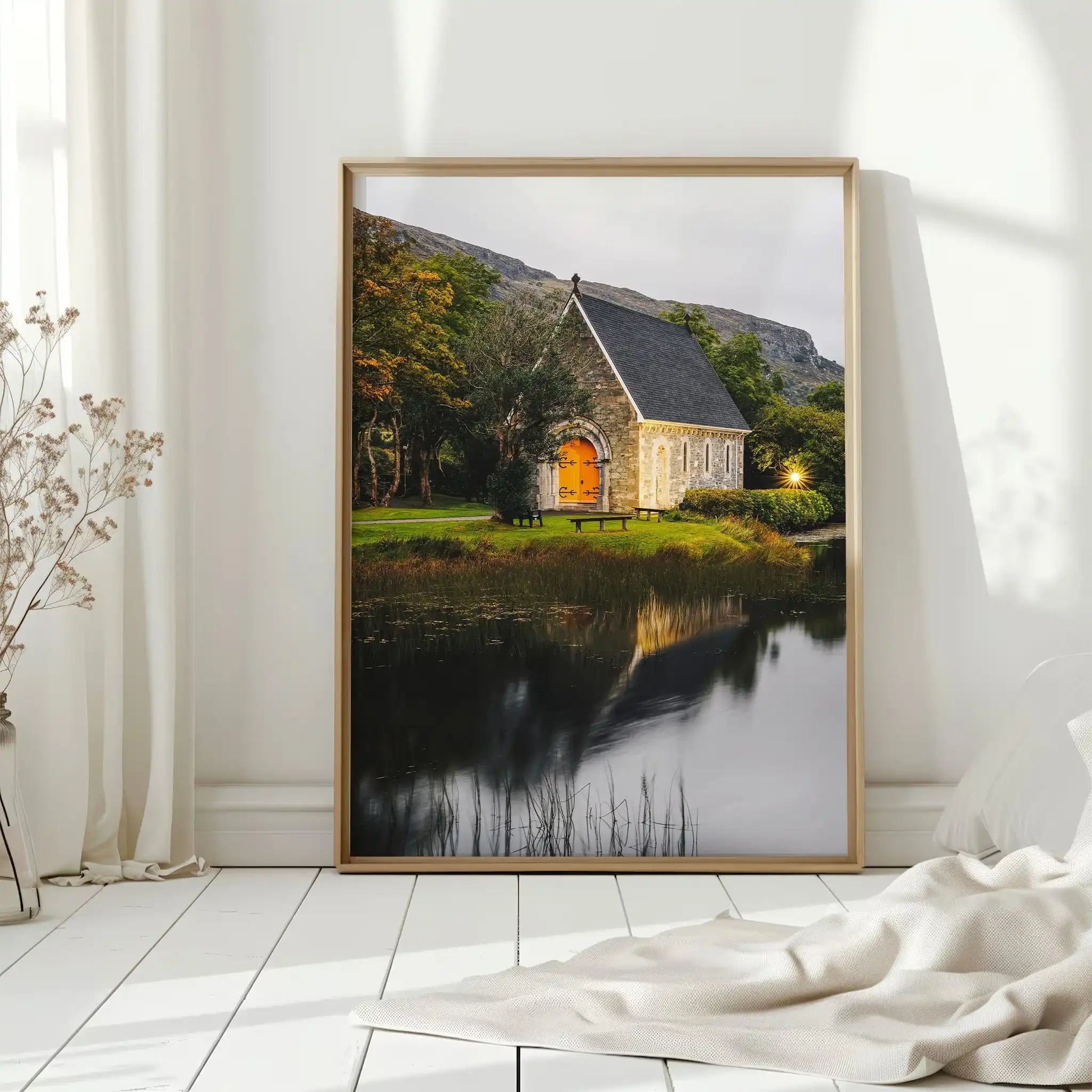Gougane Barra Church Cork Wall Art Print – Irish Photography by Chamonix Prints