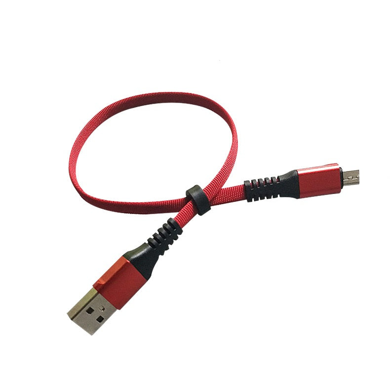 USB A Zu Micro USB Flachkabel Rot 32 Zentimeter Robuste Langlebige Verbindung Für Micro USB Geräte