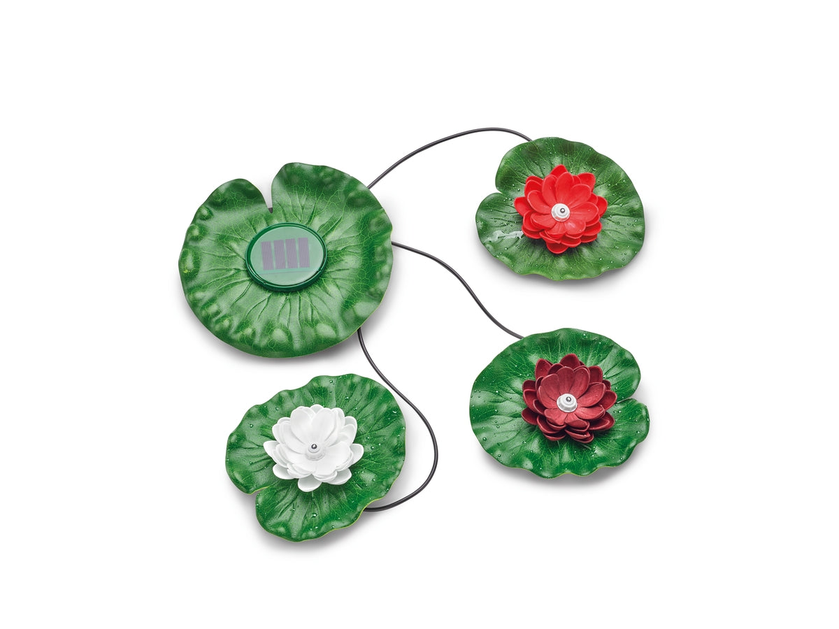 Pontec PondoSolar Lily LED Set 3 Solar-Seerosen