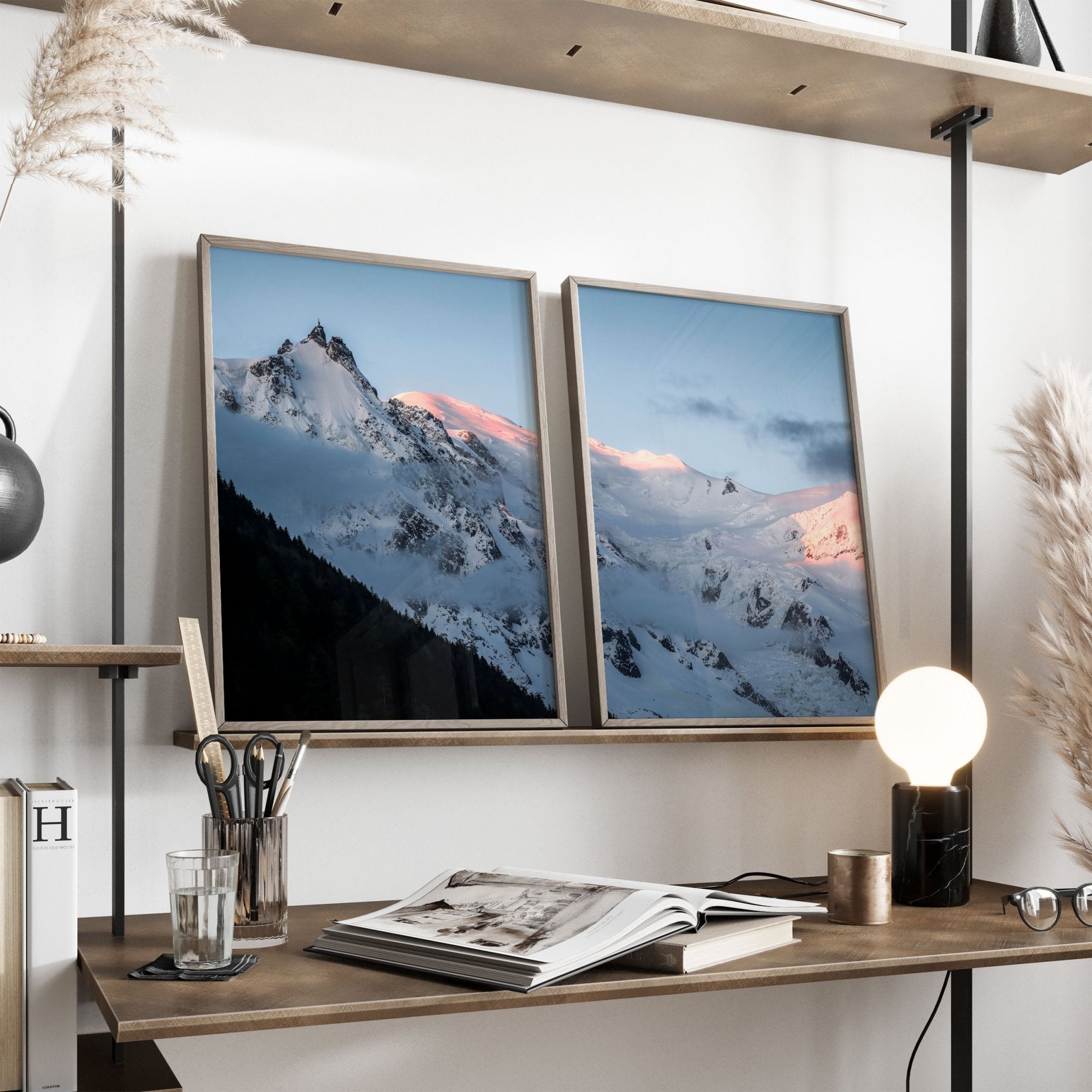 Aiguille du Midi & Mont Blanc Sunrise Wall Art – Premium Mountain Photography