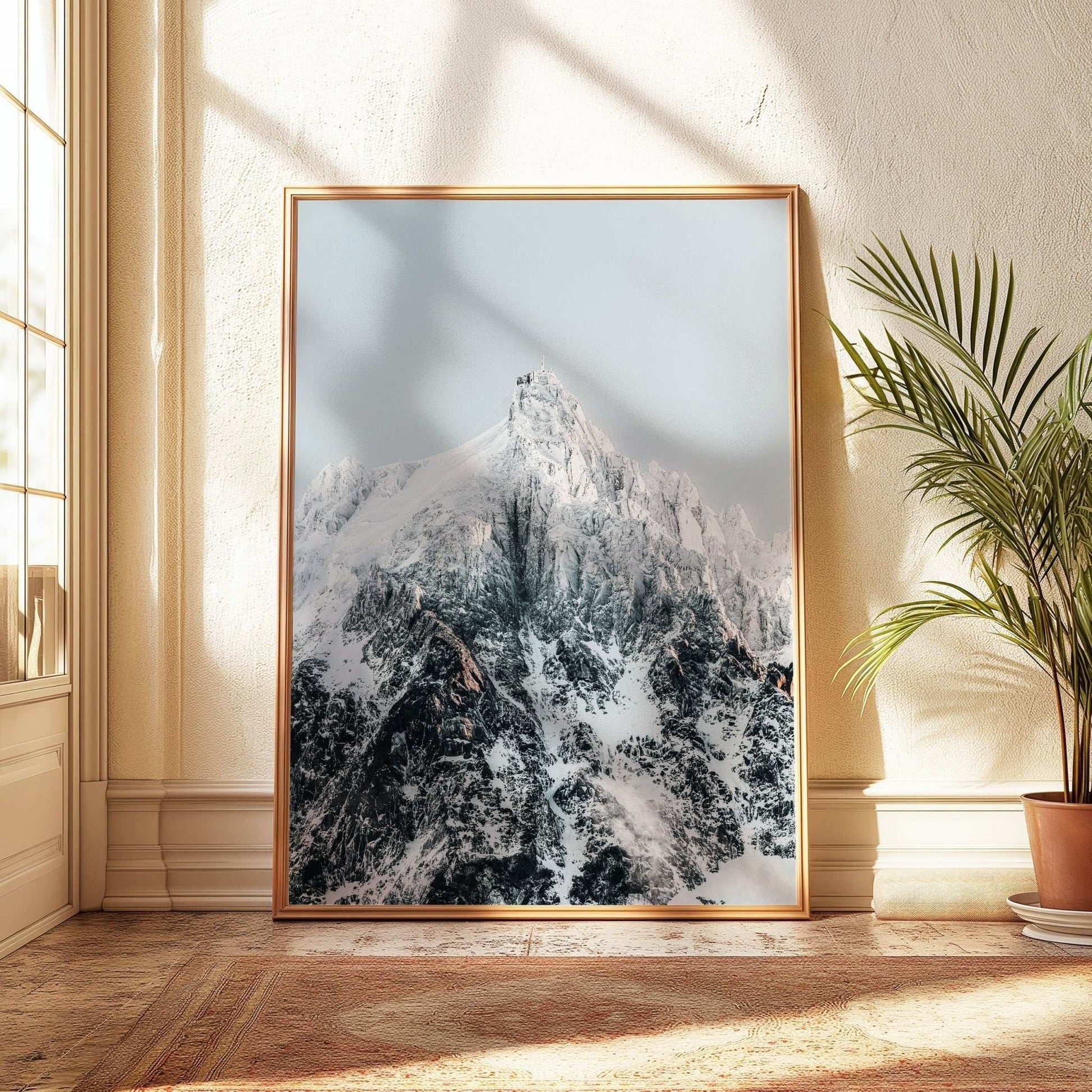 Aiguille du Midi Wall Art Set of 3 - Mountain Triptych Prints by Chamonix Prints