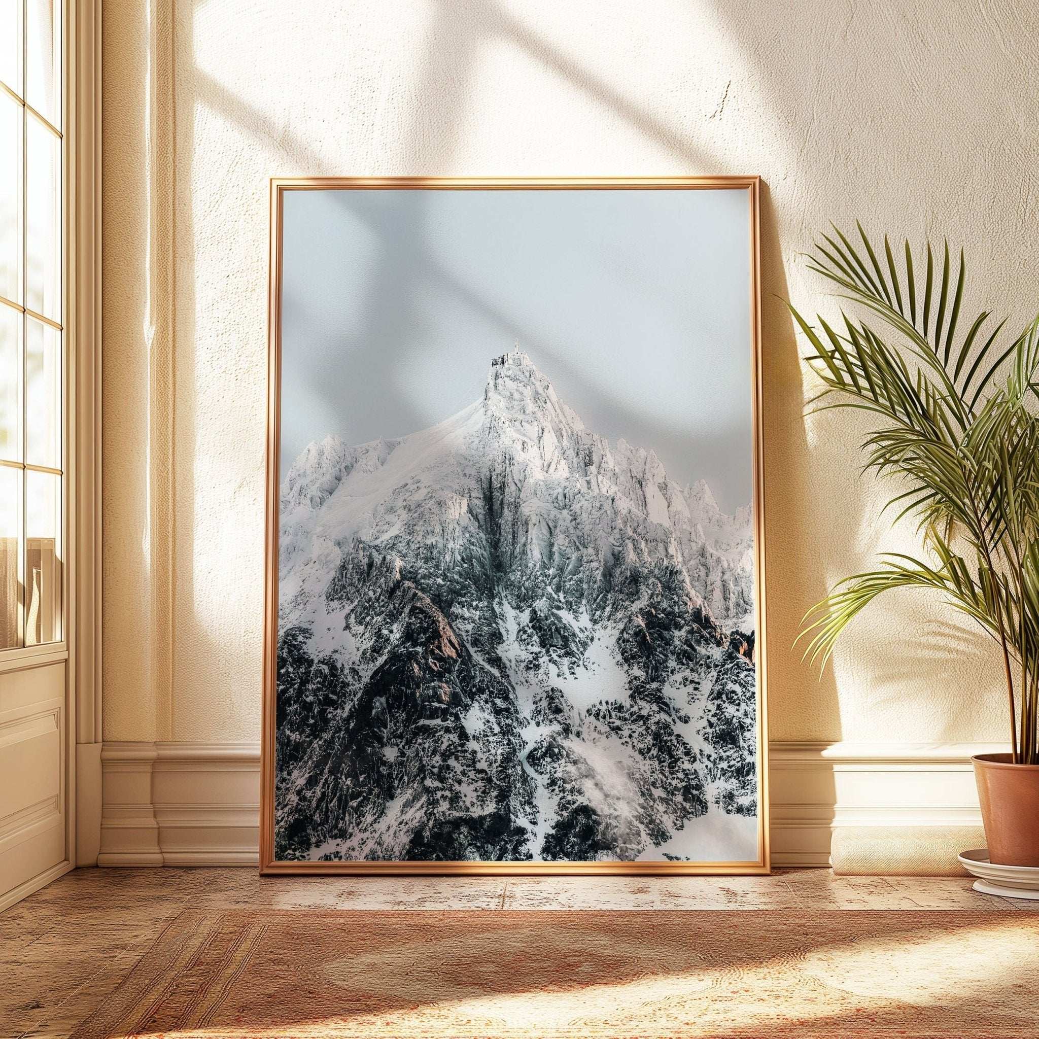 Aiguille du Midi Wall Art Set of 3 - Mountain Triptych Prints by Chamonix Prints