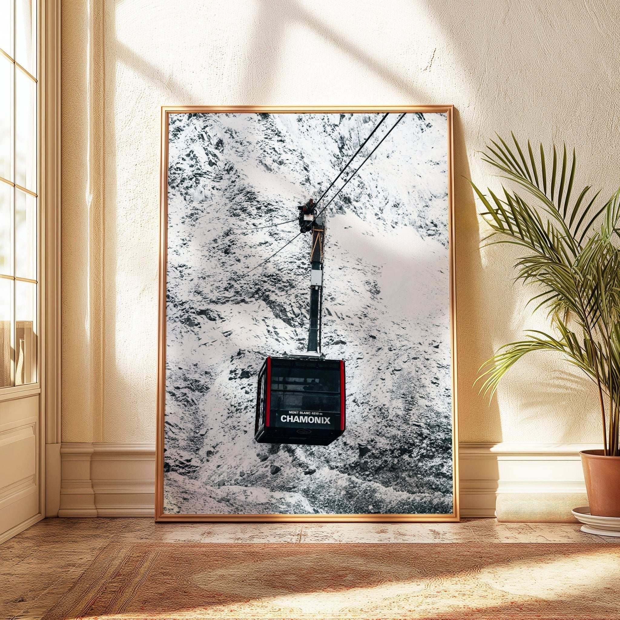 Aiguille du Midi Wall Art Set of 3 - Mountain Triptych Prints by Chamonix Prints