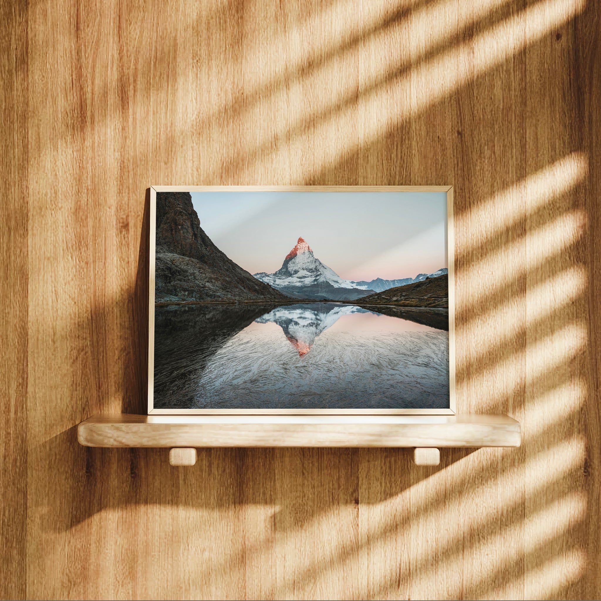 Riffelsee at Dawn – Matterhorn Reflection
