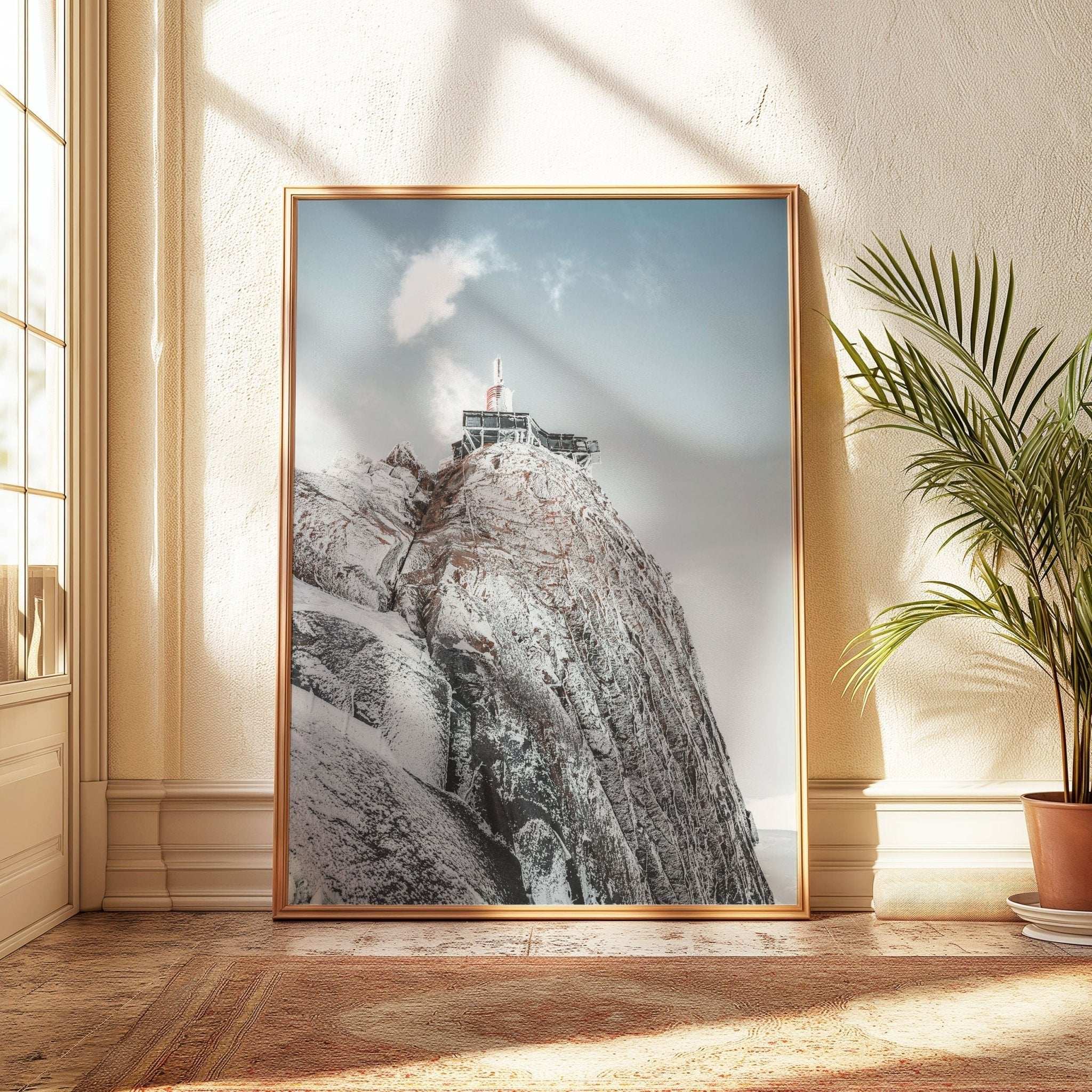 Aiguille du Midi Wall Art Set of 3 - Mountain Triptych Prints by Chamonix Prints