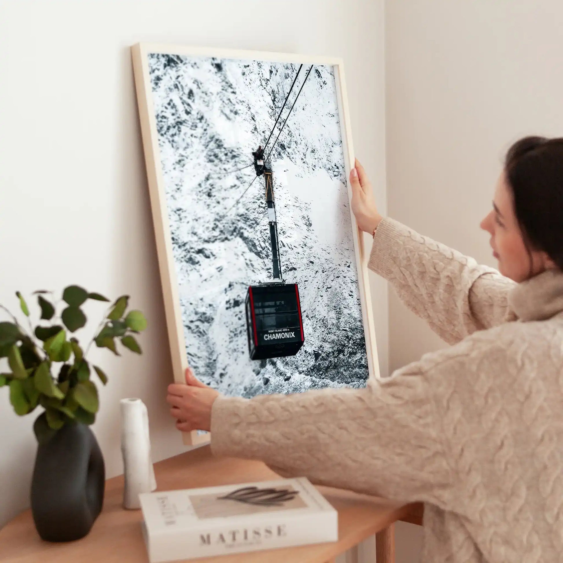 Aiguille du Midi Cable Car Print – Chamonix Alpine Adventure Wall Art by Chamonix Prints