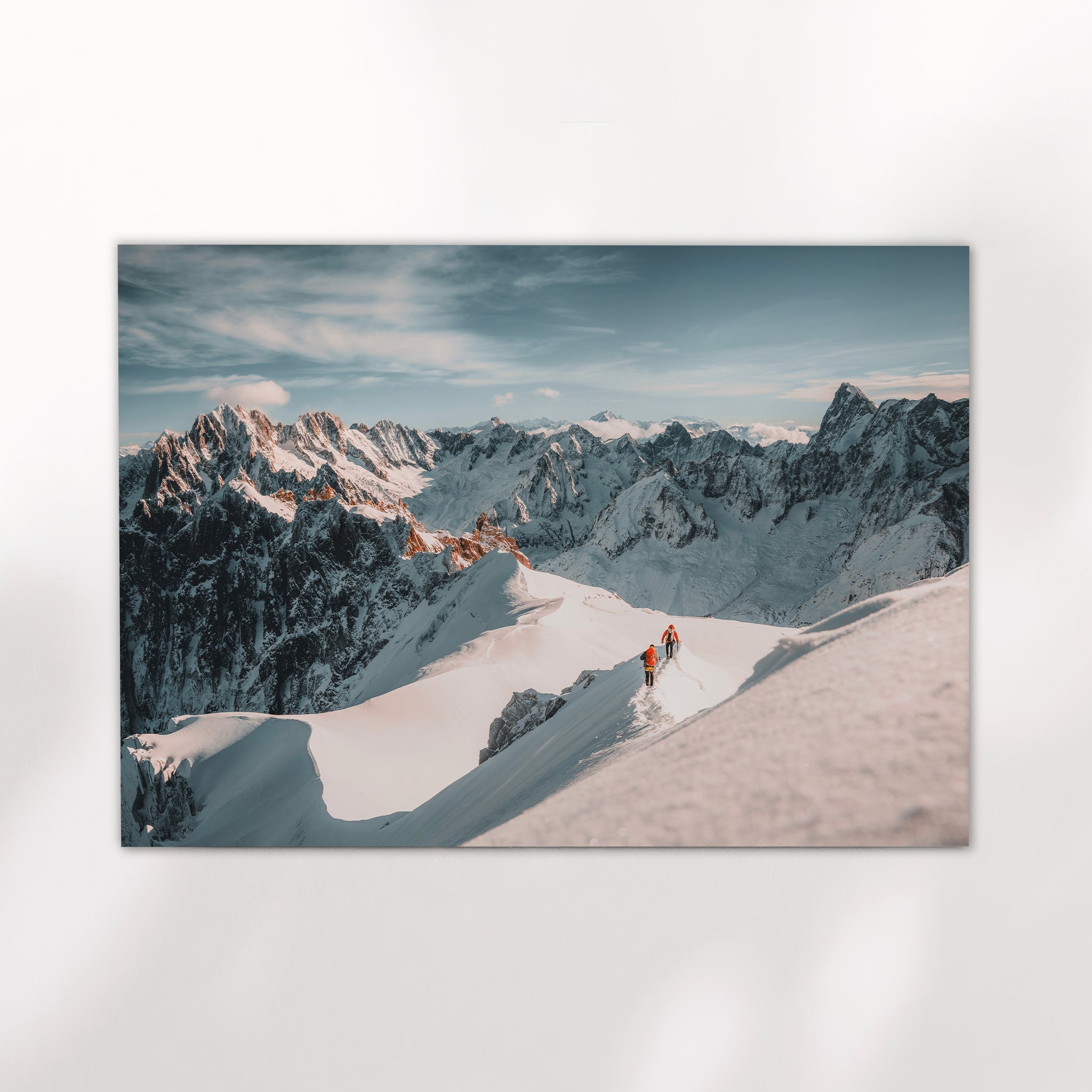 Aiguille du Midi Mountaineering Wall Art - Alpine Adventure Print
