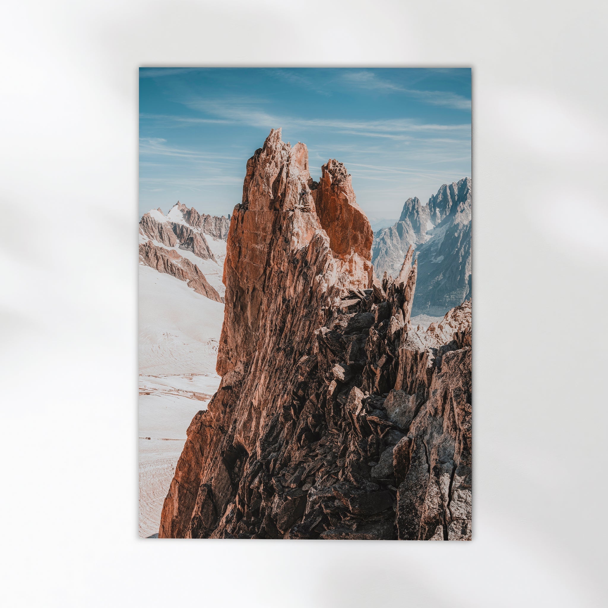 Aiguille d'Entrèves Print – Chamonix Alpine Wall Art for Modern Decor