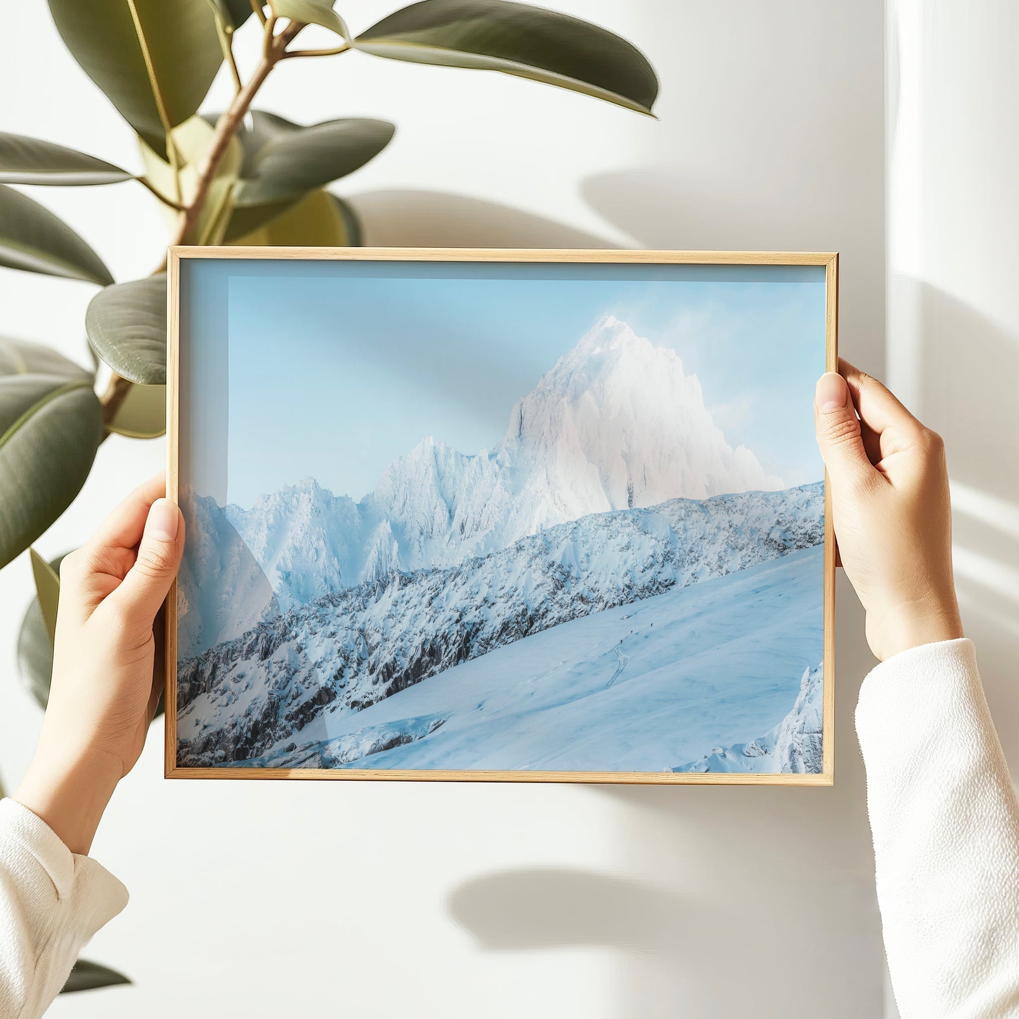 Aiguille du Chardonnet Alpine Wall Art – Chamonix Mountain Print