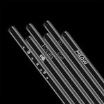 Süße Katzen Edition 6x Glasstrohhalme mit gravierten Kater & Katzen Motiven 15cm, 20cm, 23cm