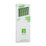 6x 30cm (Gebogen) Glasstrohhalme 0,33 - 0,6 Liter