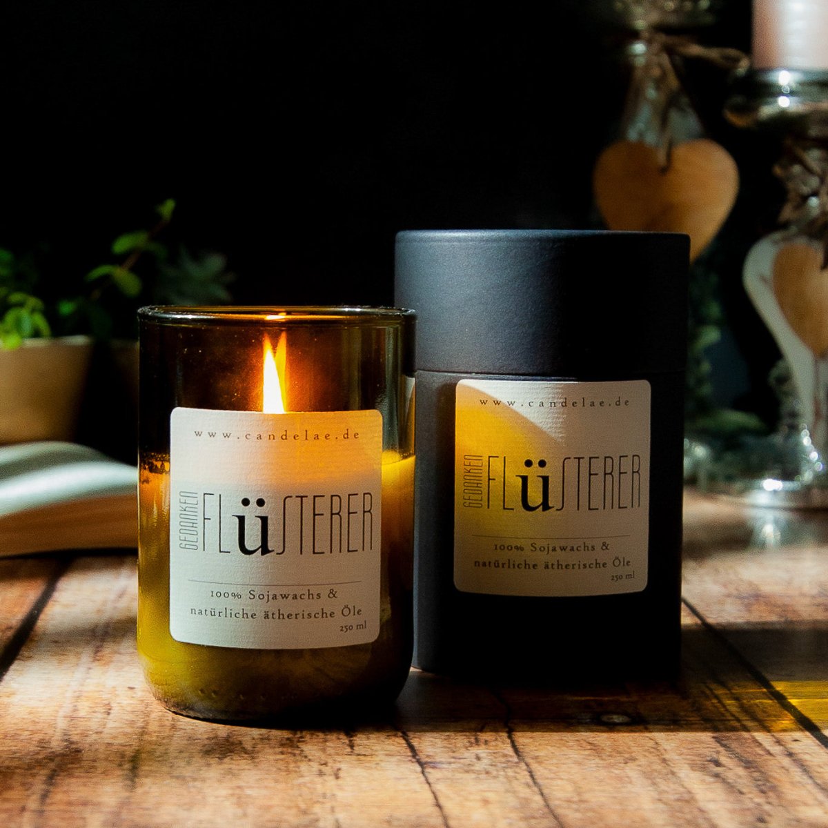 Gedankenflüsterer Duftkerze Aus Sojawachs Mit Ätherischen Ölen Für Klarheit Und Konzentration
