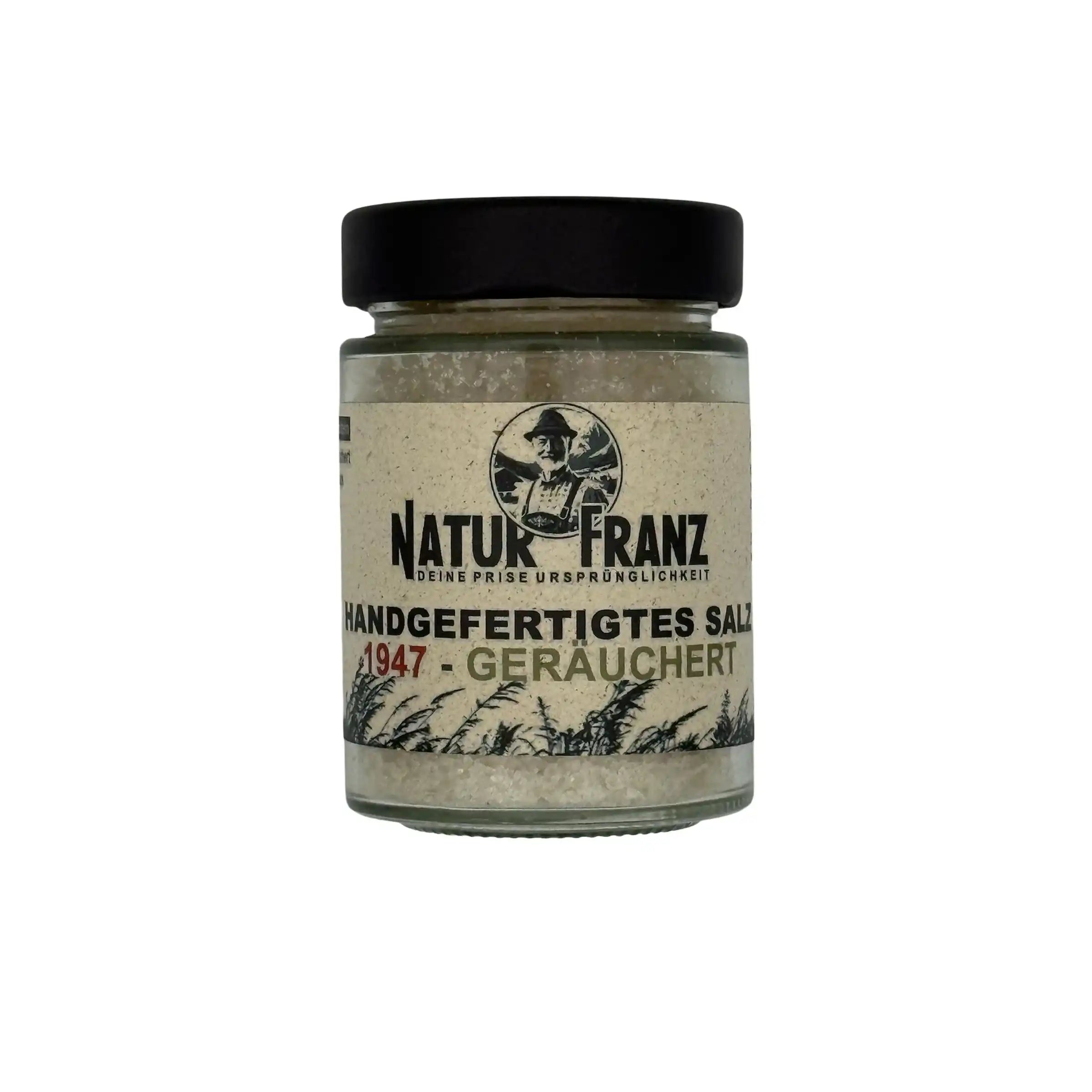 1947 Geräuchert Kaltgeräuchertes Salz Aus Whiskyfässern Handwerklich Kräftig Rauchig by Team NATURFRANZ