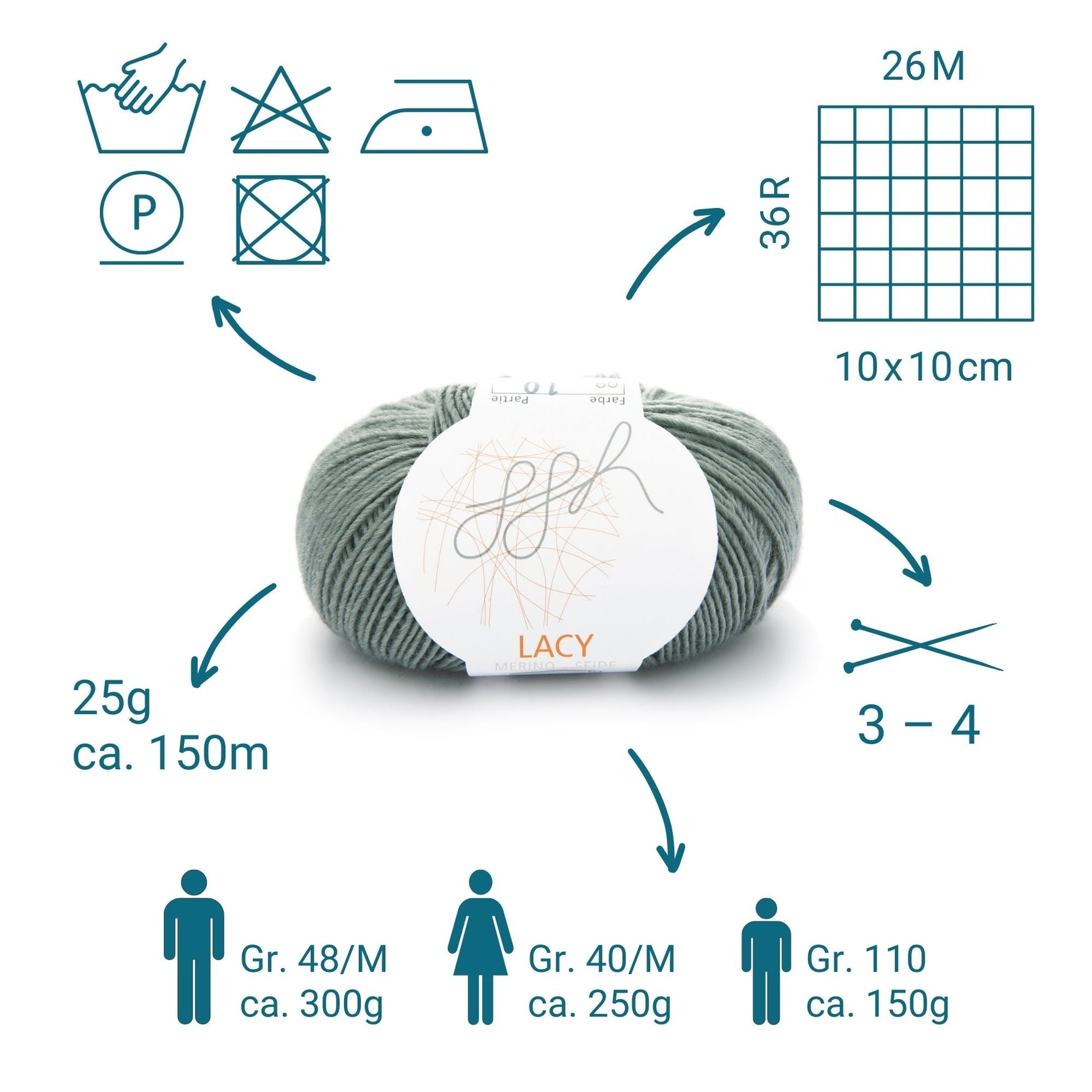 GGH Lacy |  009 - Grüngrau