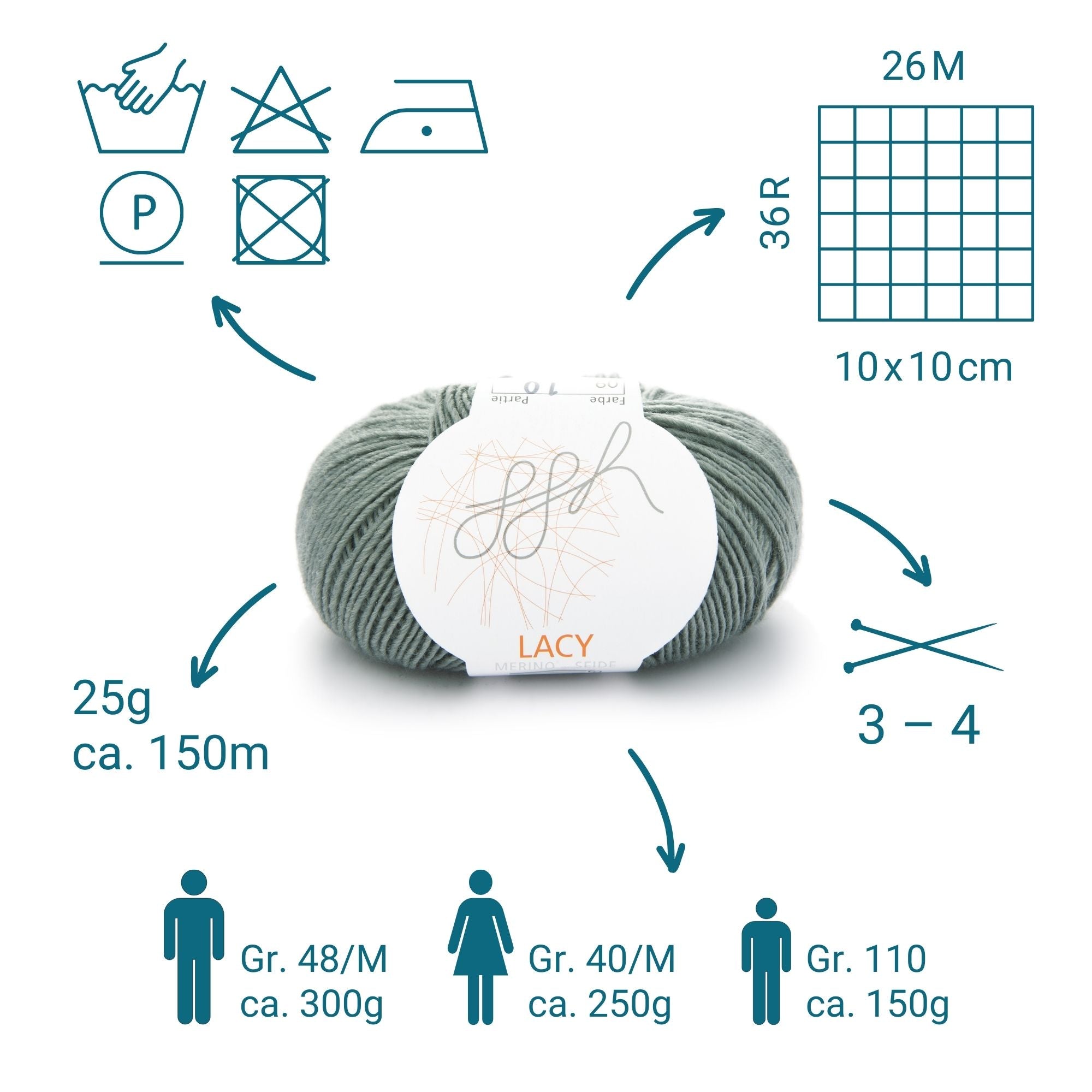 GGH Lacy |  009 - Grüngrau