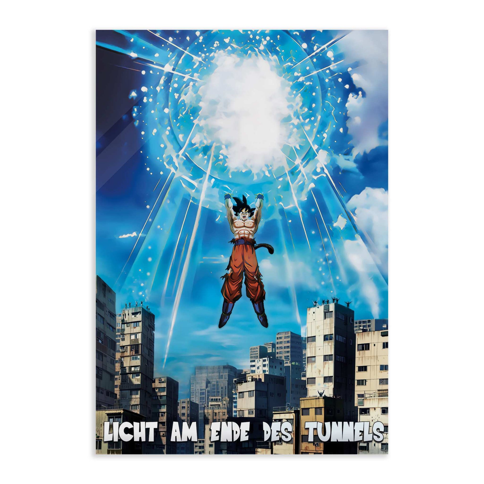 Ghetto Genkidama x SHADOW030 - Dragon Ball - Anime Leinwandbild by SimpleCanvas