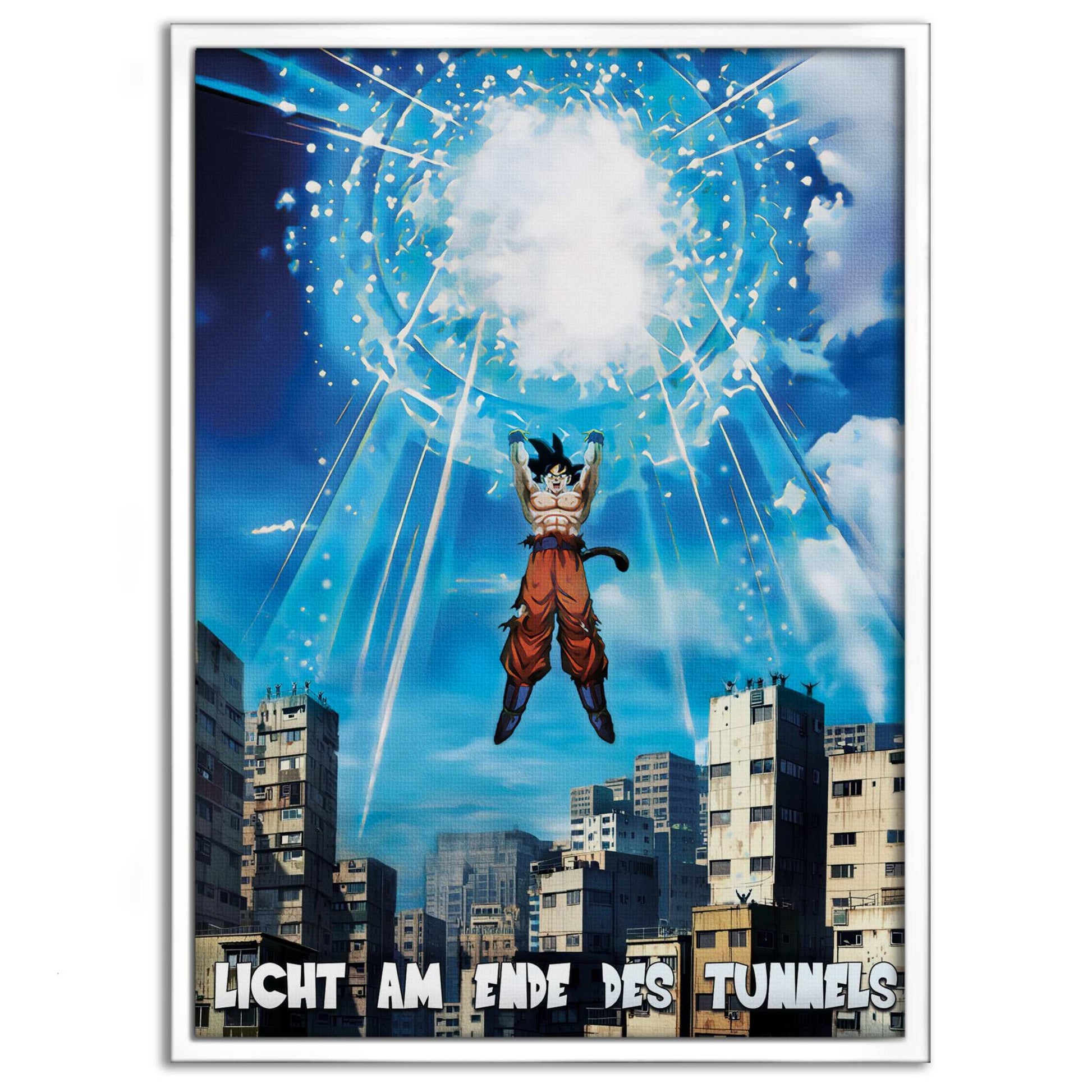 Ghetto Genkidama x SHADOW030 - Dragon Ball - Anime Leinwandbild by SimpleCanvas