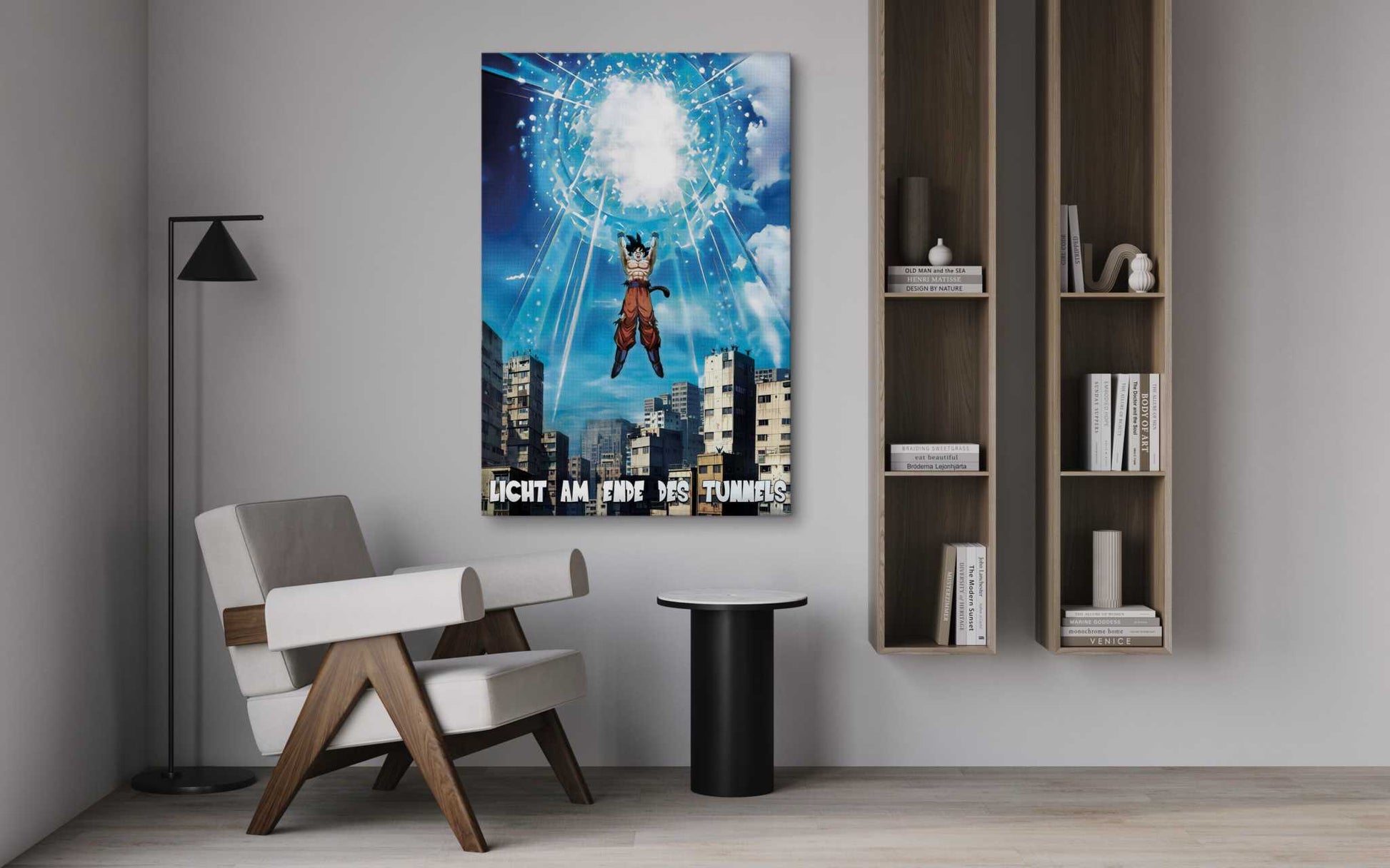 Ghetto Genkidama x SHADOW030 - Dragon Ball - Anime Leinwandbild by SimpleCanvas