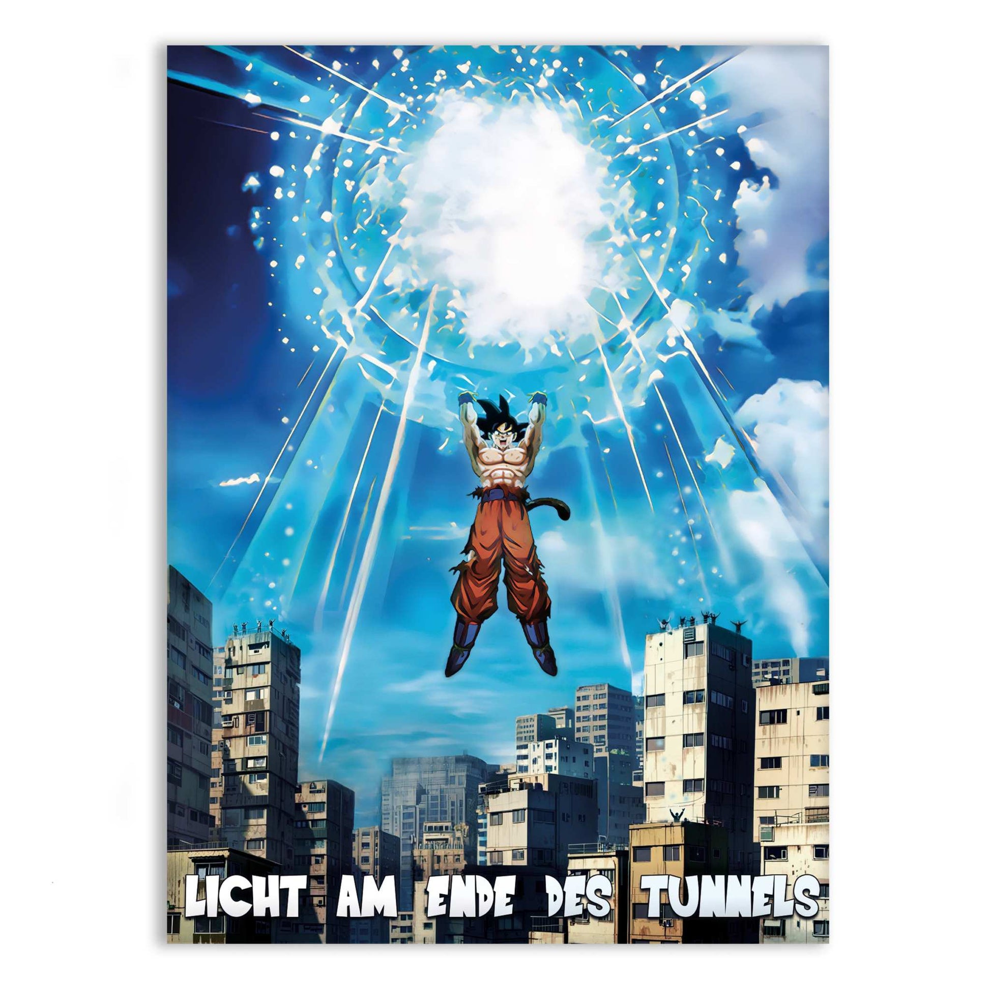 Ghetto Genkidama x SHADOW030 - Dragon Ball - Anime Leinwandbild by SimpleCanvas