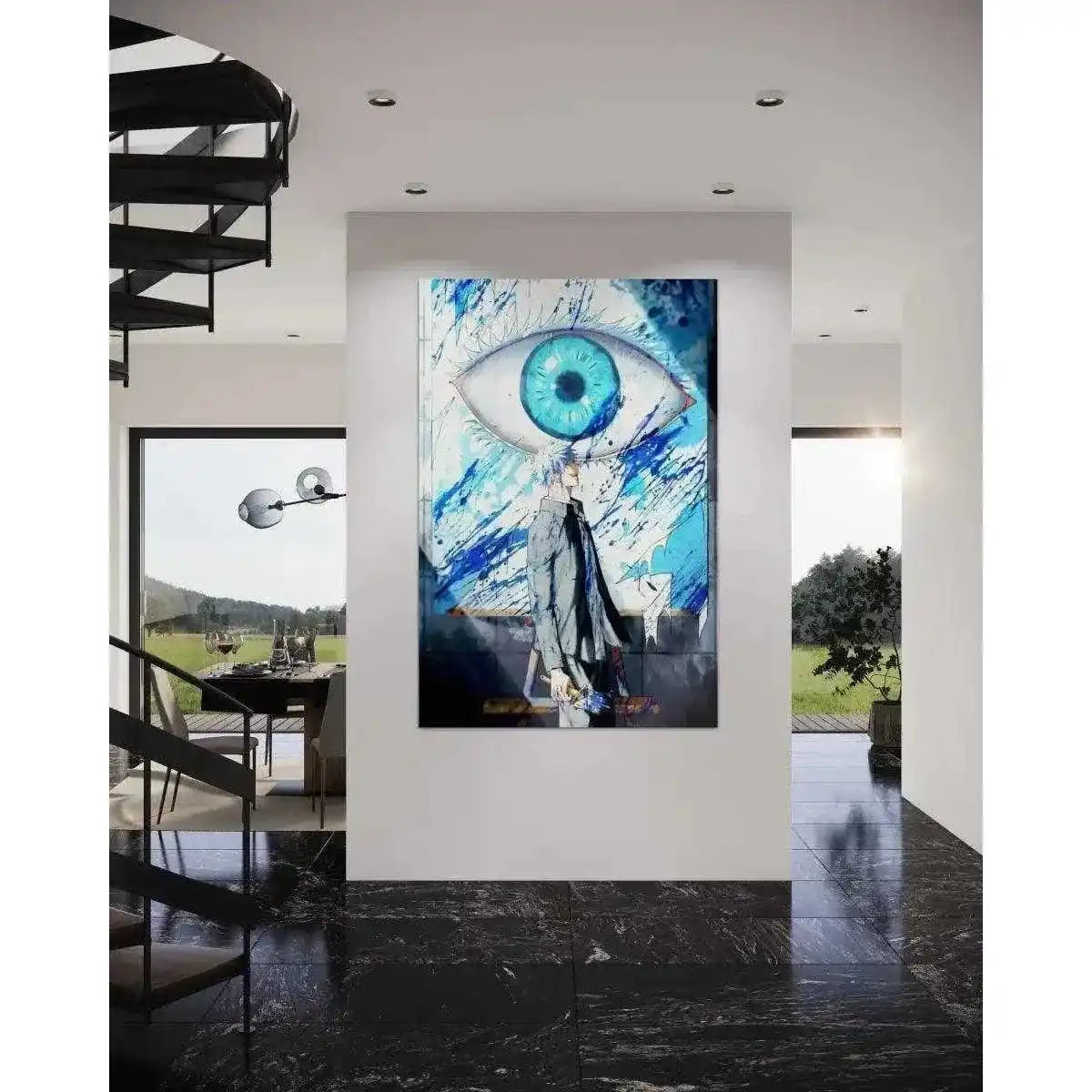 Gojo's Blue Eyes - Jujutsu Kaisen - Anime Leinwandbild by SimpleCanvas