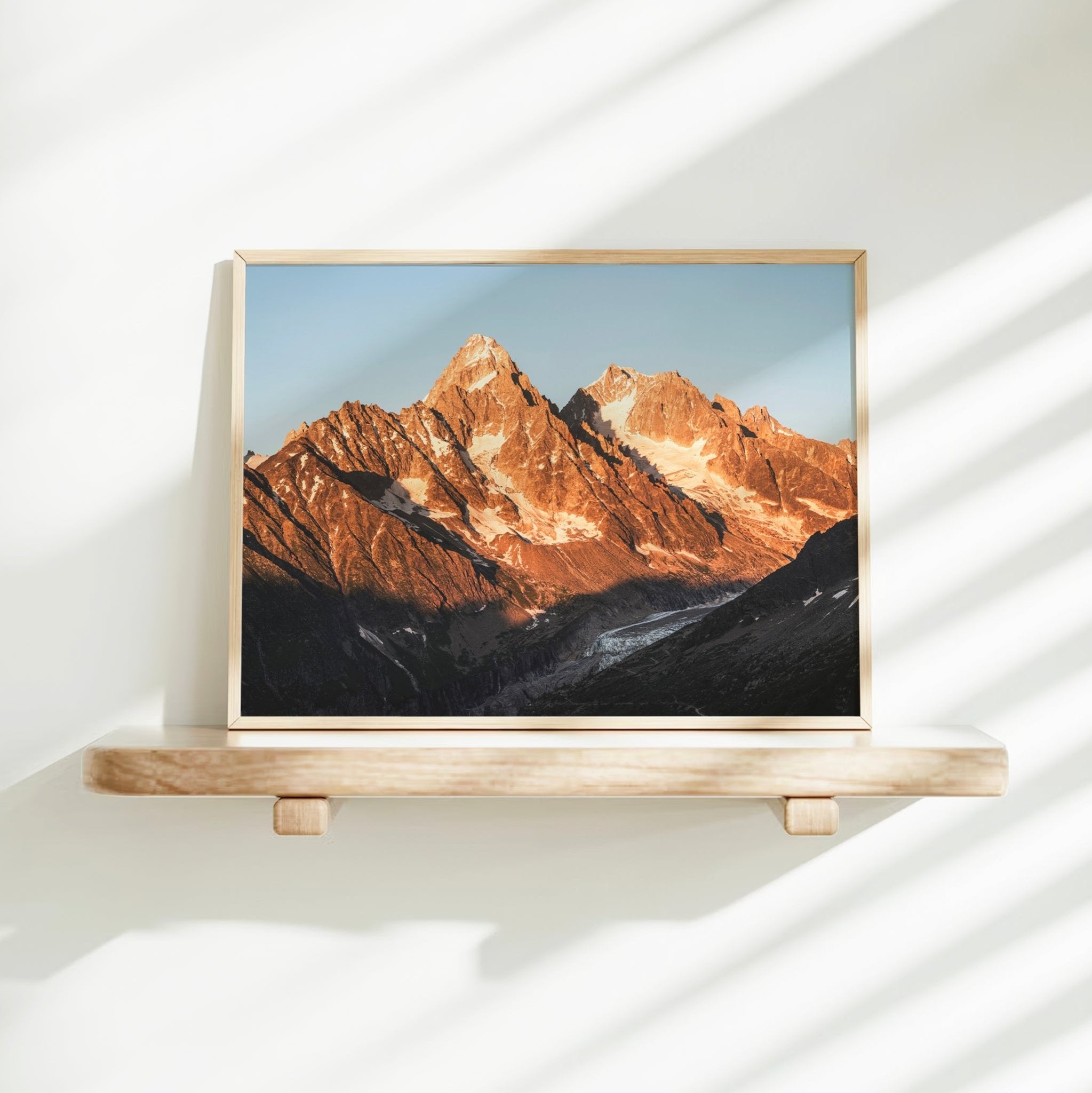 Aiguille du Chardonnet Chamonix Wall Art Print - French Alps Décor
