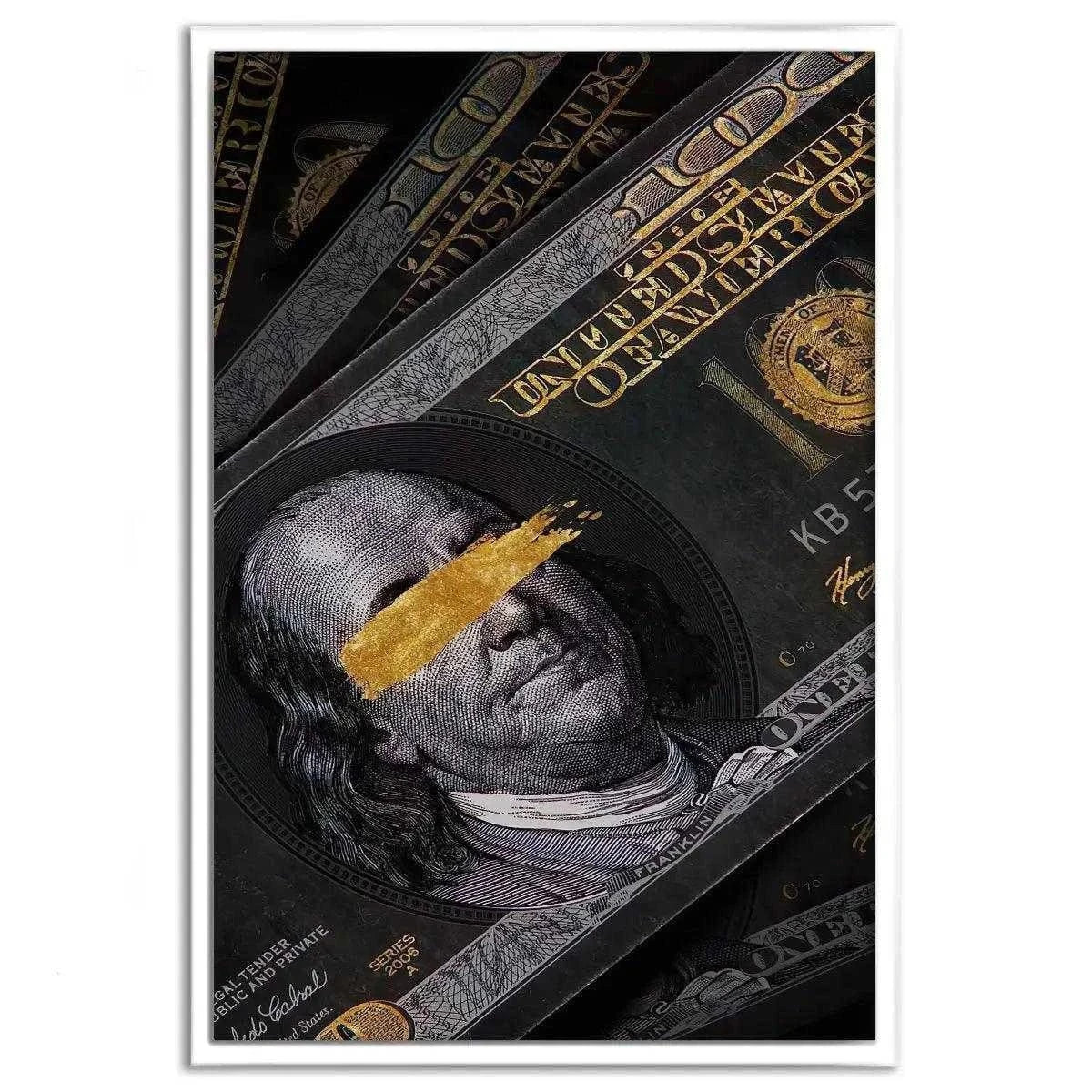 Golden Note - Leinwandbild Luxuriös by SimpleCanvas