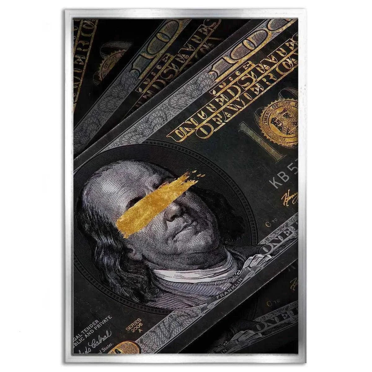 Golden Note - Leinwandbild Luxuriös by SimpleCanvas