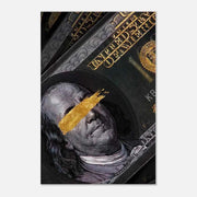 Golden Note - Leinwandbild Luxuriös by SimpleCanvas