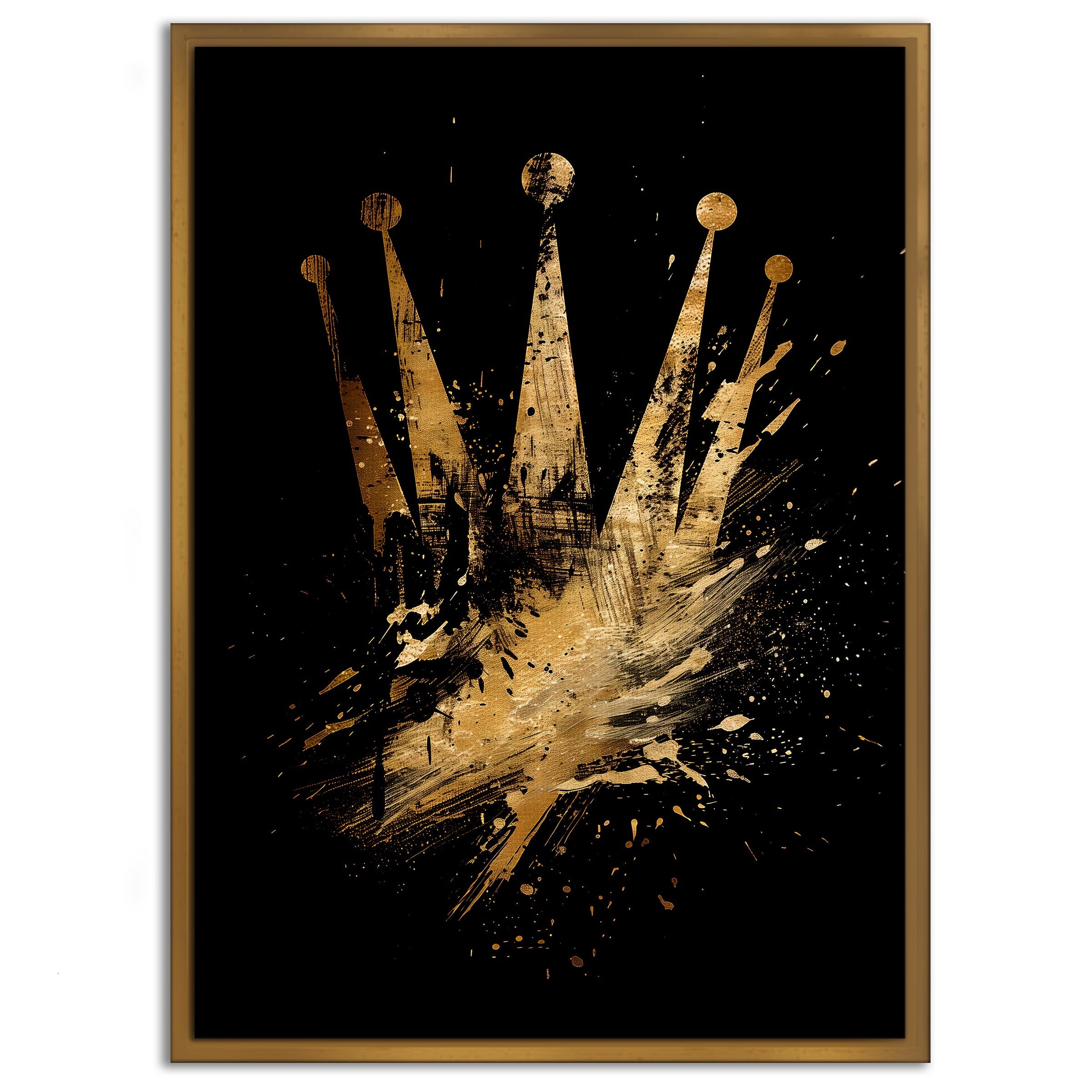 Golden Rolex - Leinwandbild Pop Art / Luxuriös