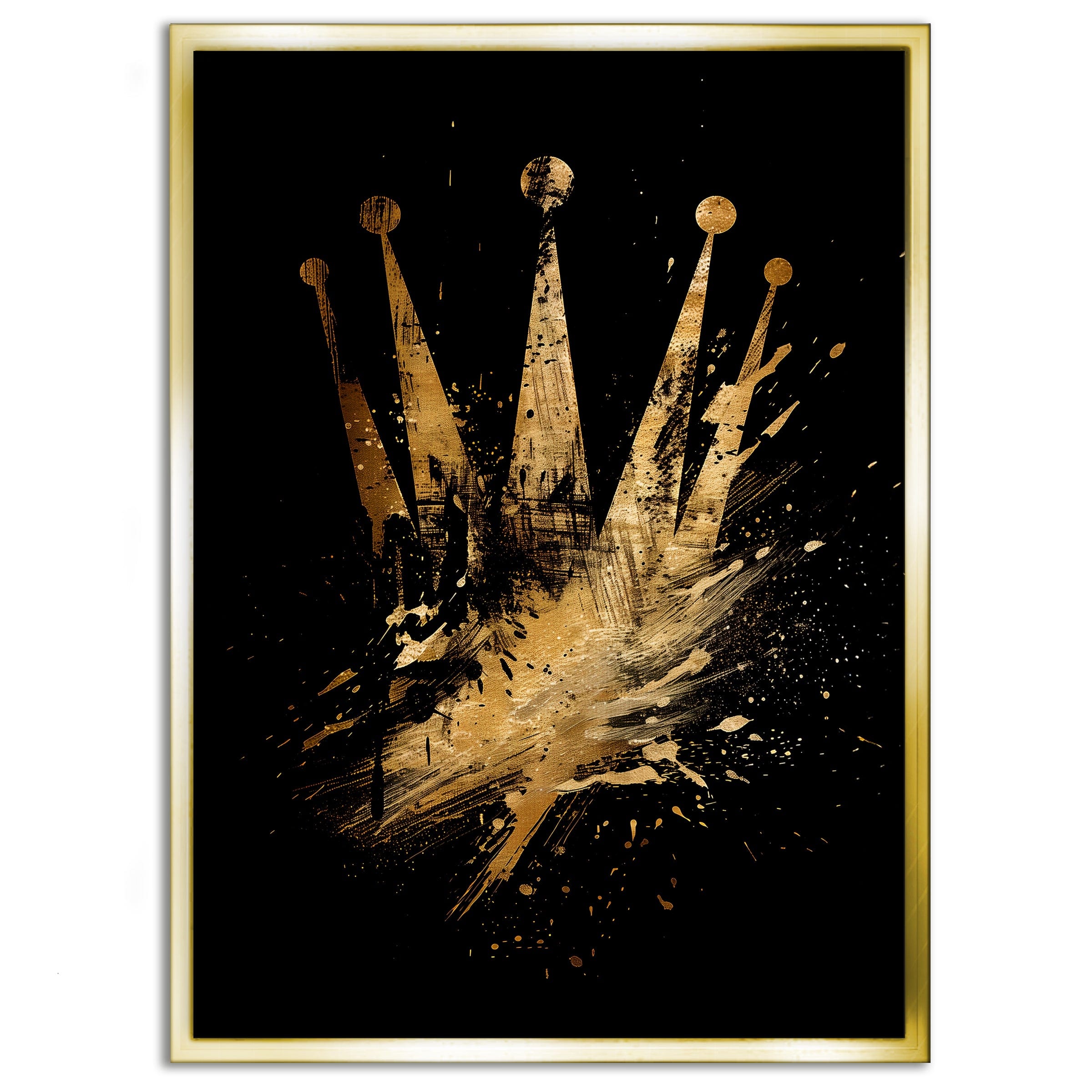 Golden Rolex - Leinwandbild Pop Art / Luxuriös