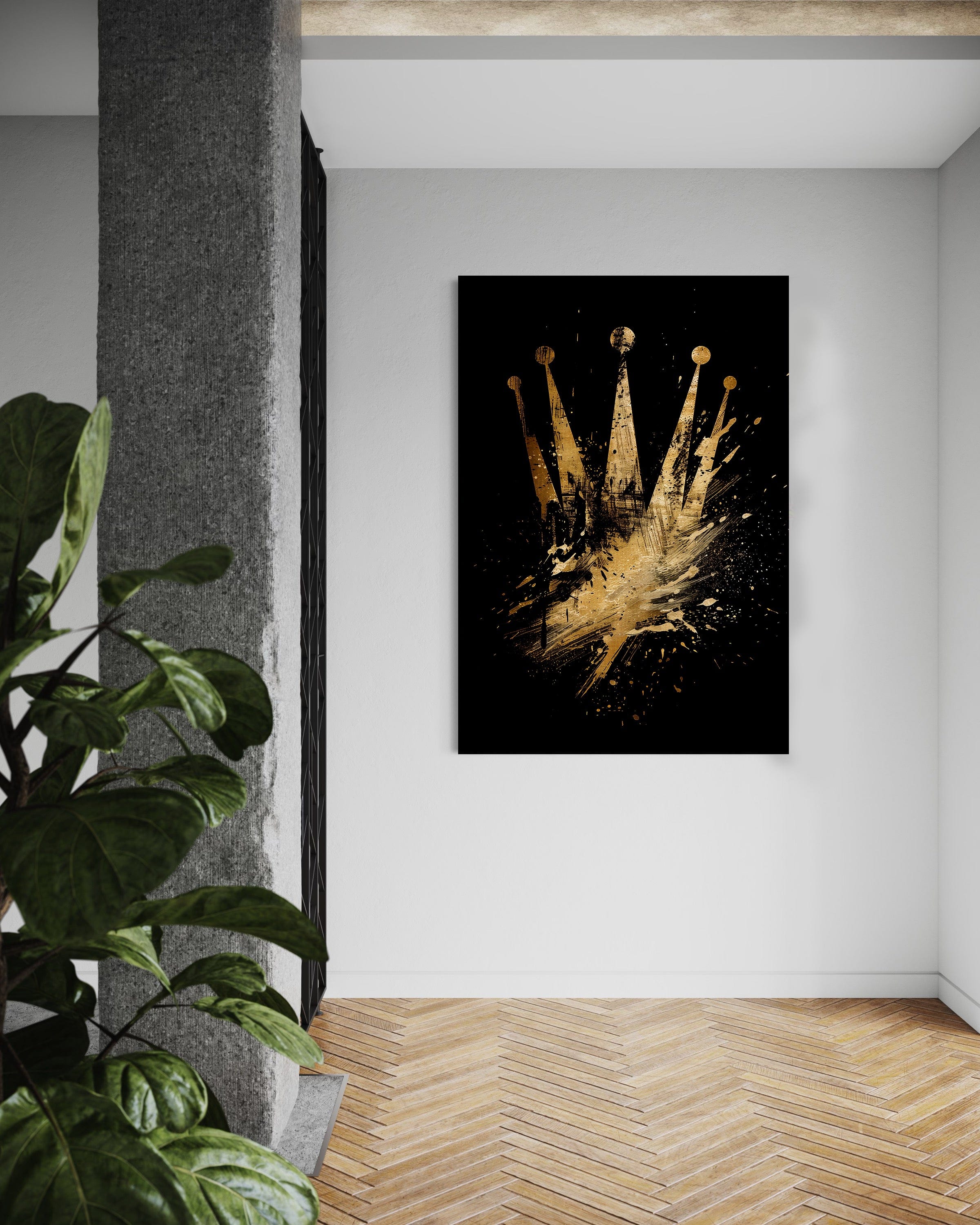 Golden Rolex - Leinwandbild Pop Art / Luxuriös