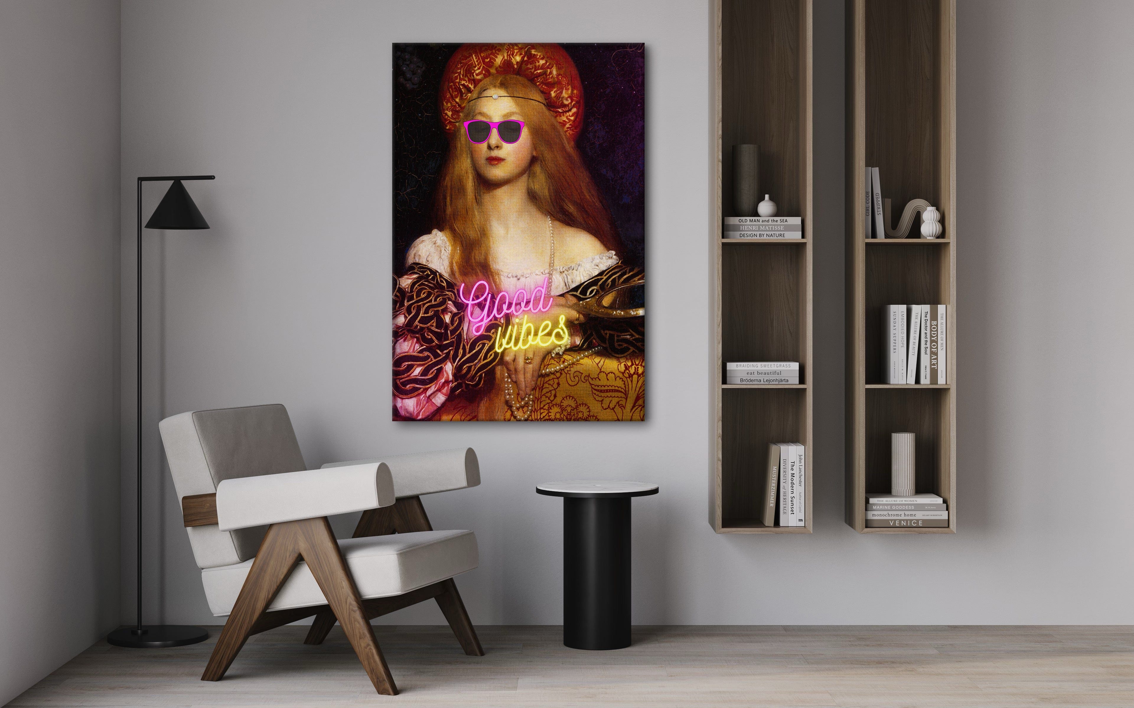 Good Vibes - Leinwandbild Quotes by SimpleCanvas