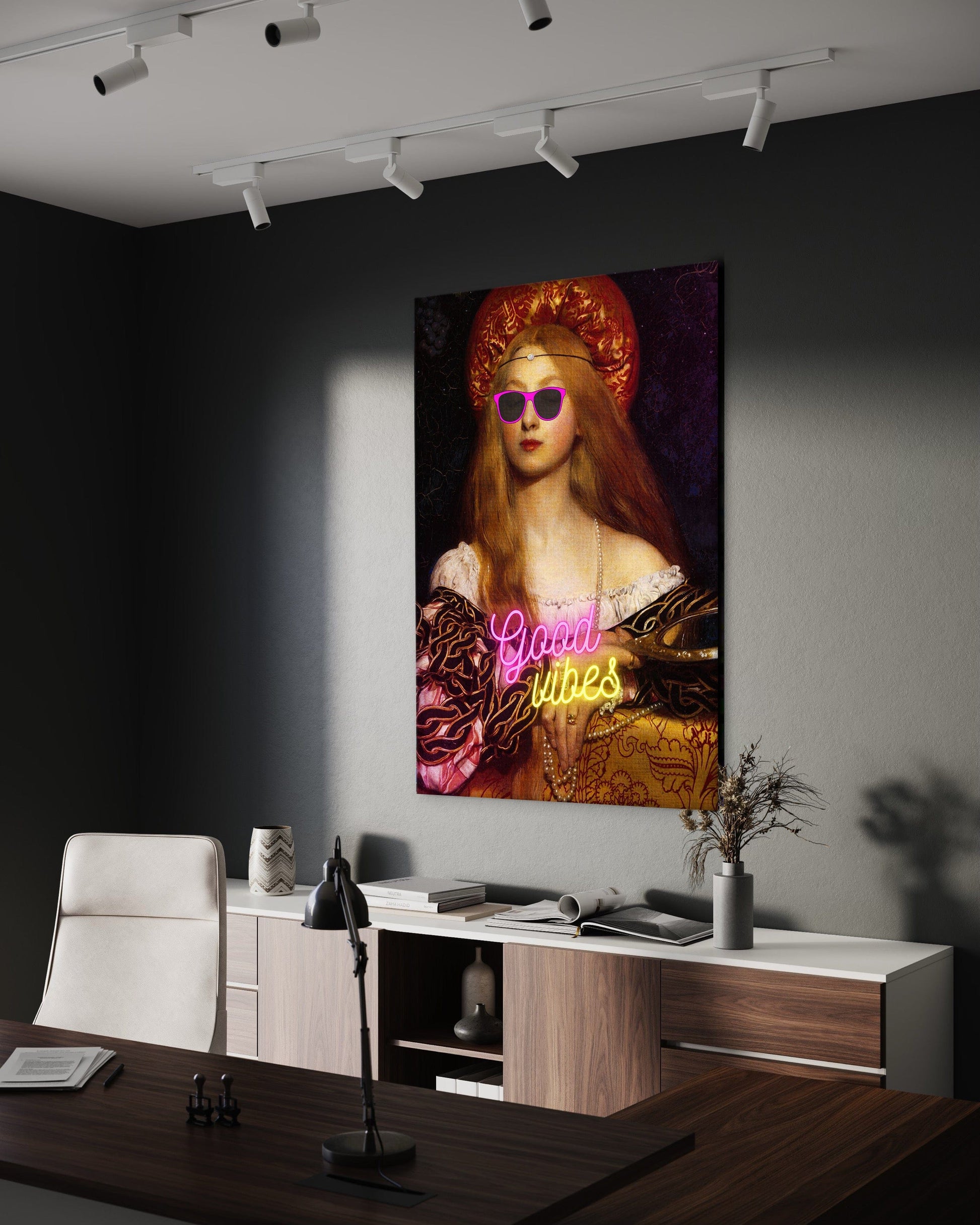 Good Vibes - Leinwandbild Quotes by SimpleCanvas