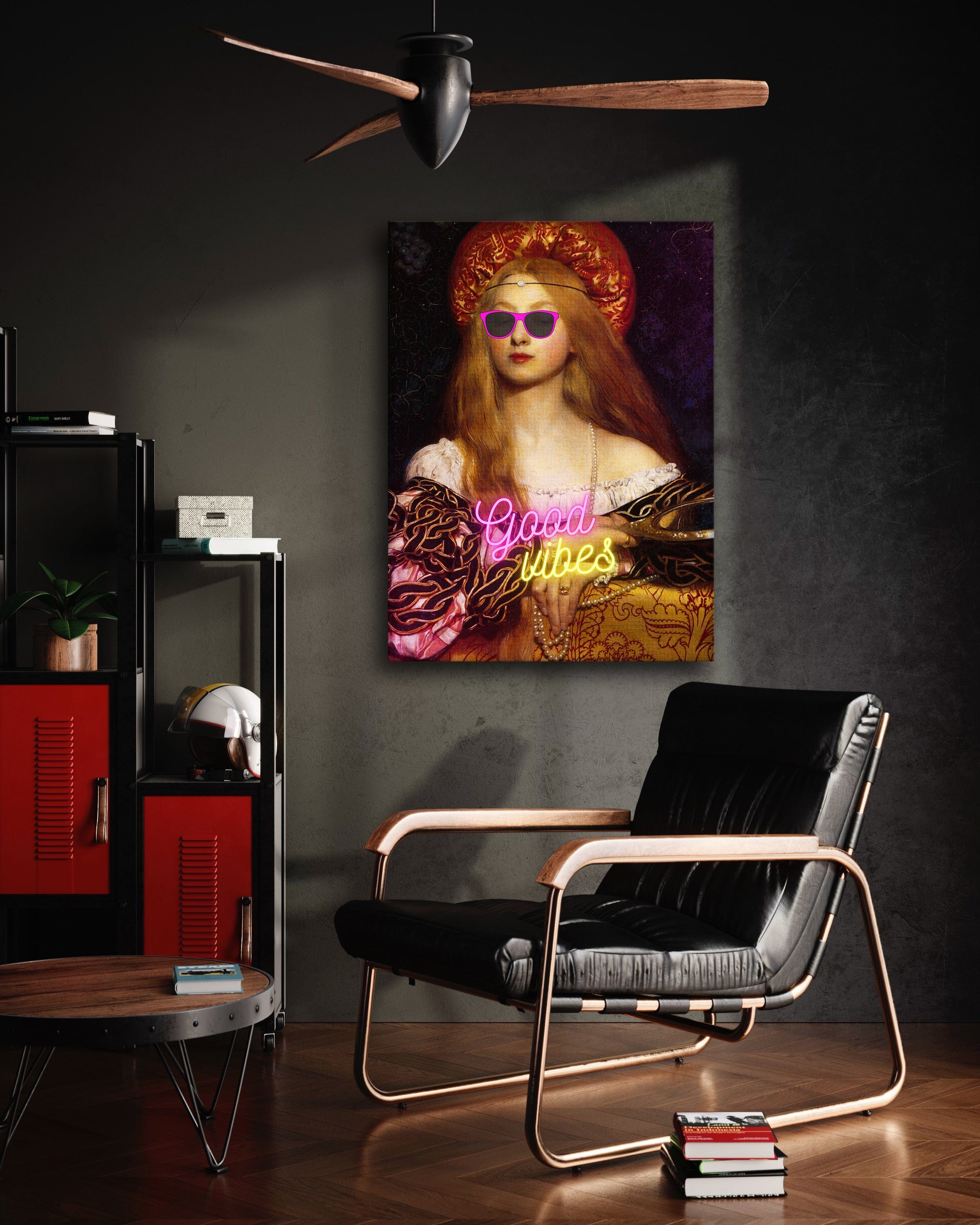 Good Vibes - Leinwandbild Quotes by SimpleCanvas