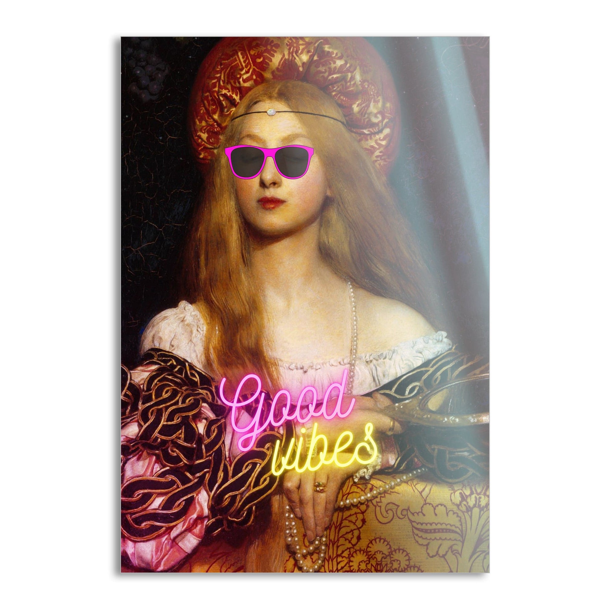 Good Vibes - Leinwandbild Quotes by SimpleCanvas