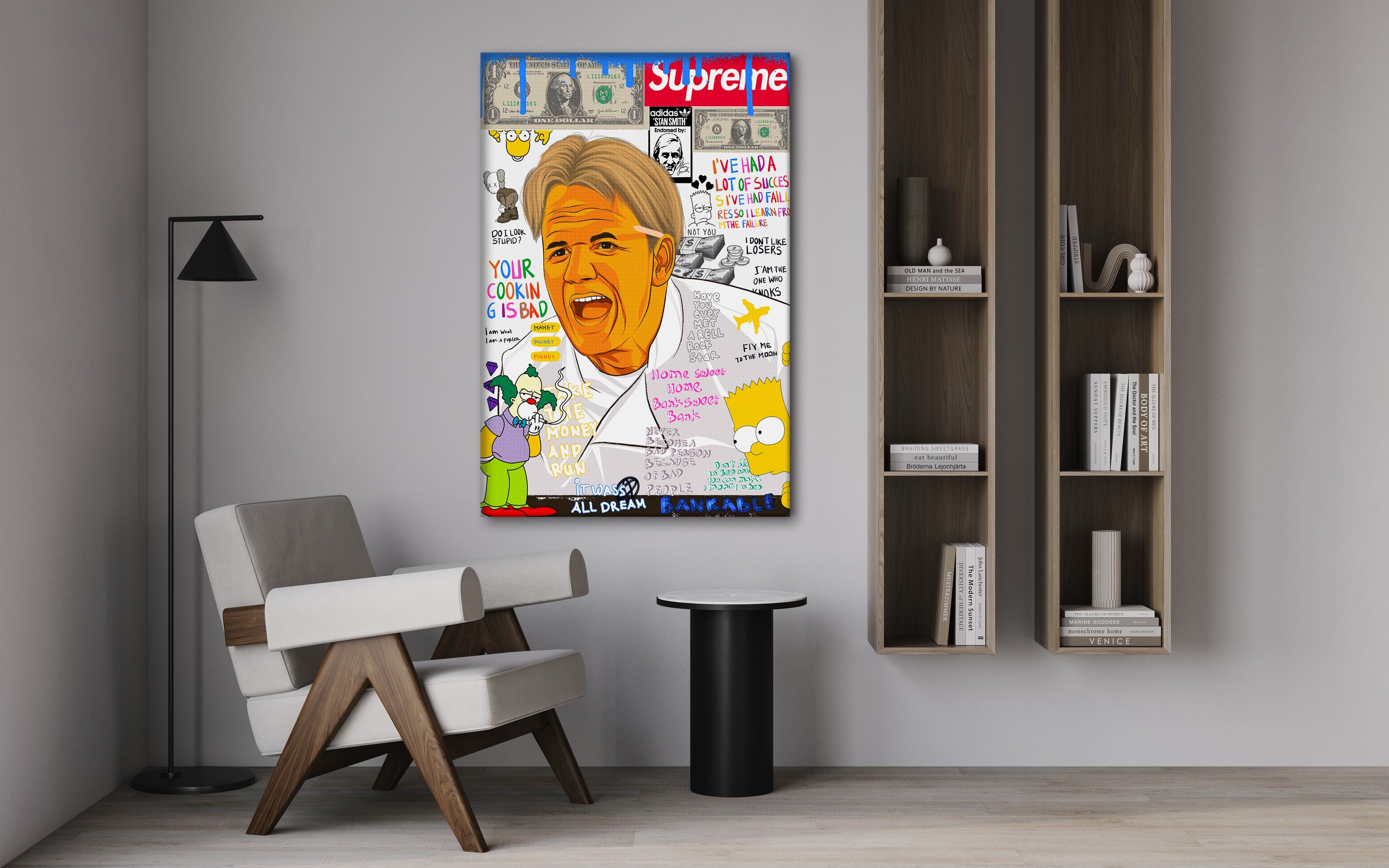 Gordon Ramsay - Leinwandbild Pop Art