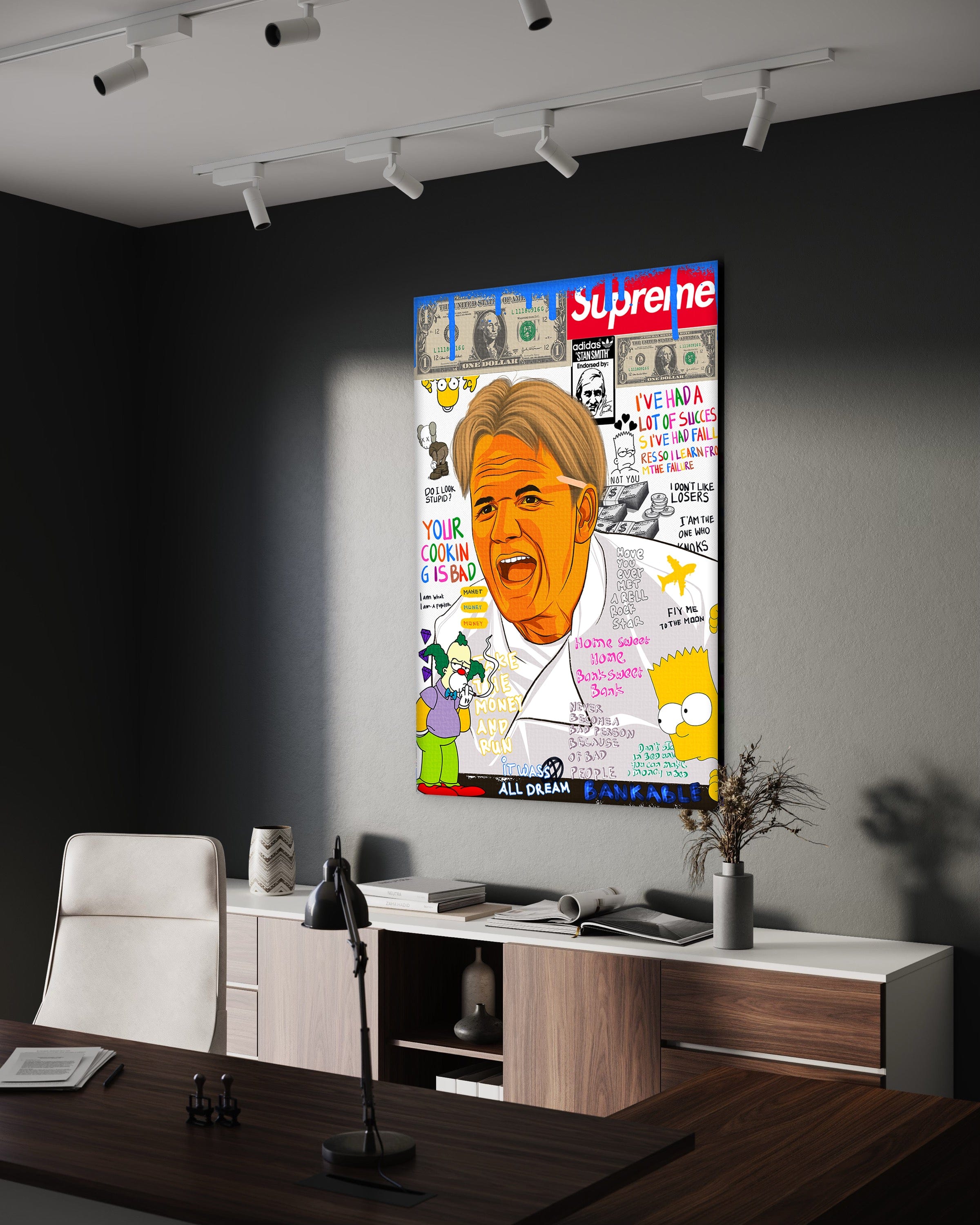 Gordon Ramsay - Leinwandbild Pop Art