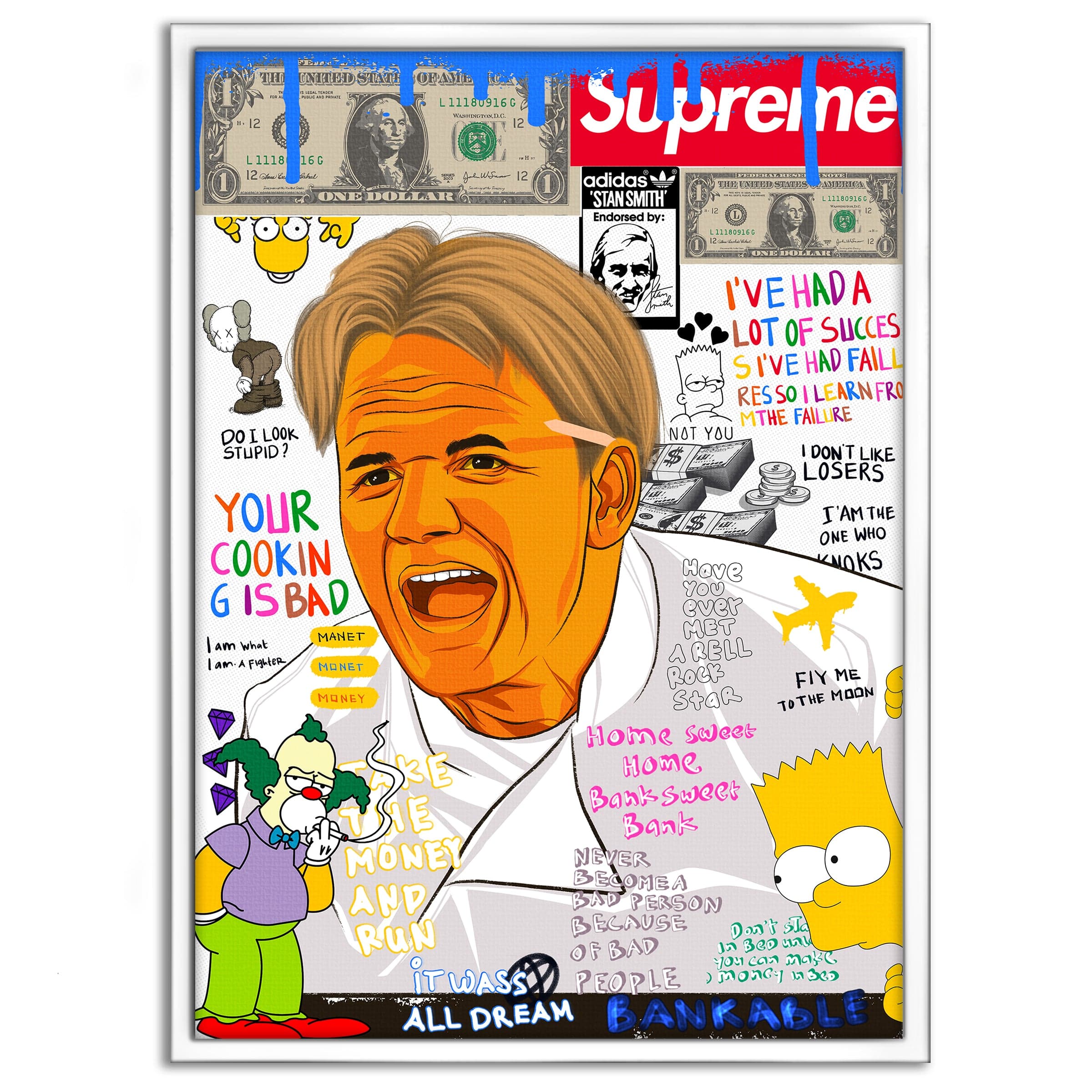 Gordon Ramsay - Leinwandbild Pop Art