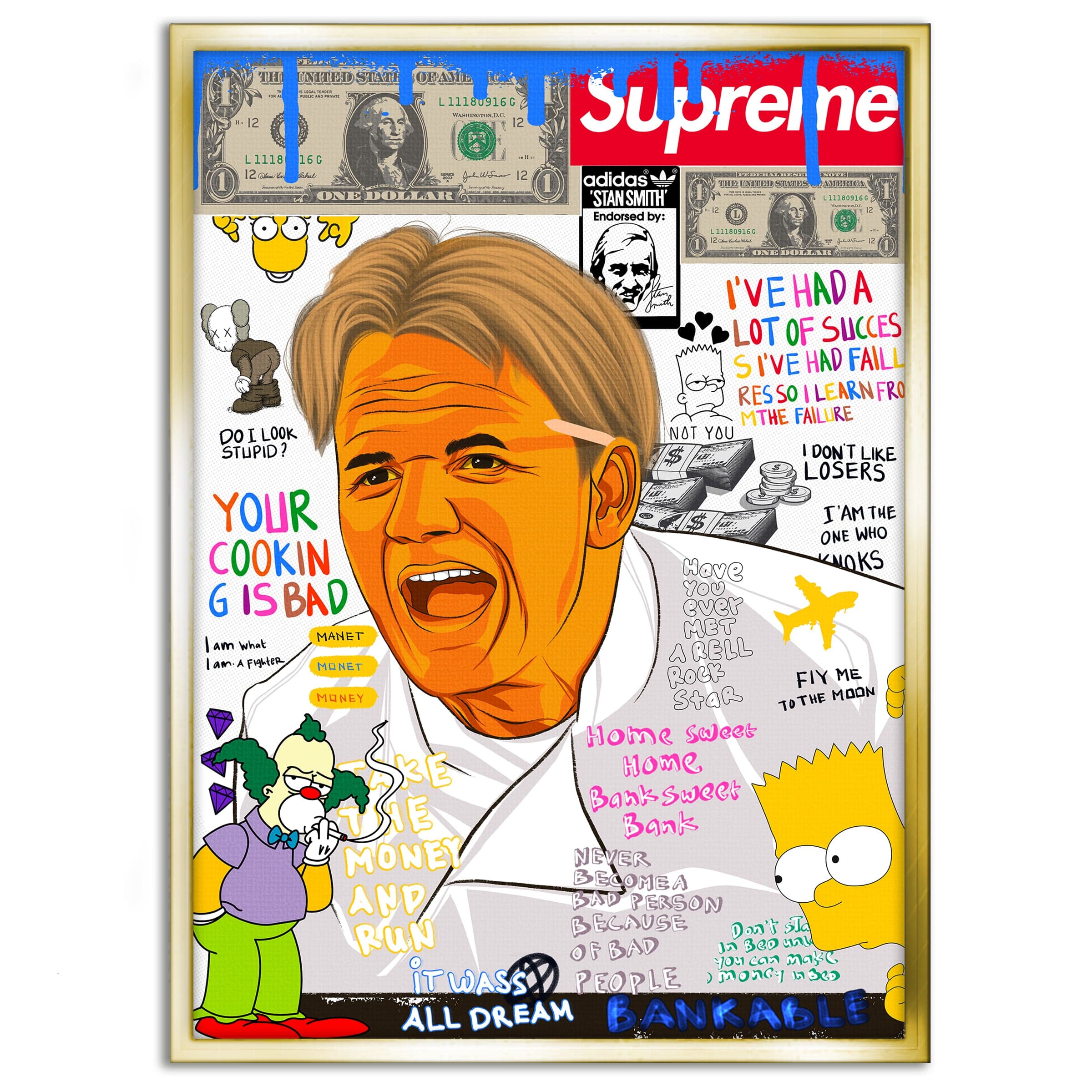 Gordon Ramsay - Leinwandbild Pop Art