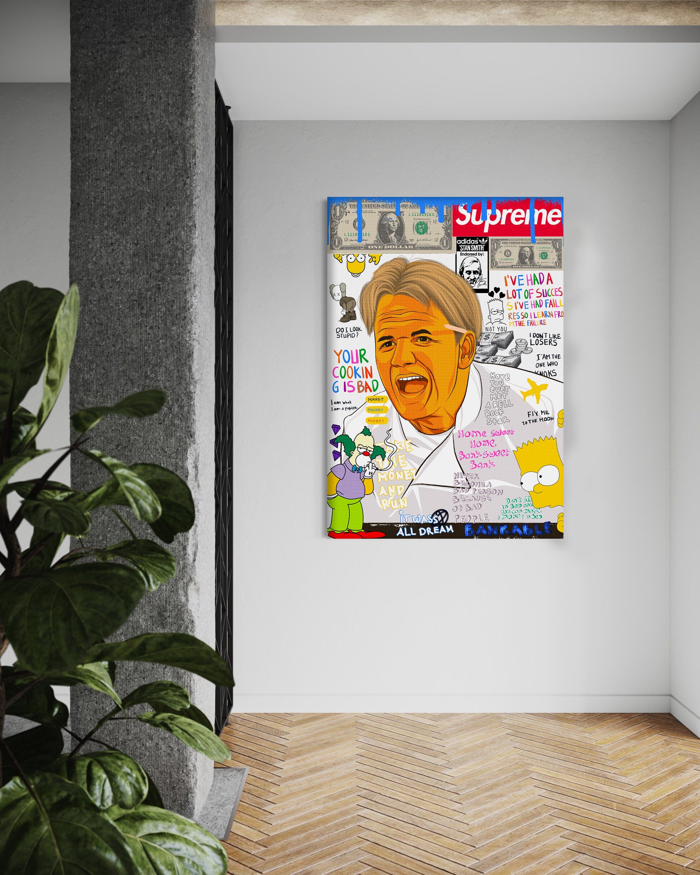 Gordon Ramsay - Leinwandbild Pop Art