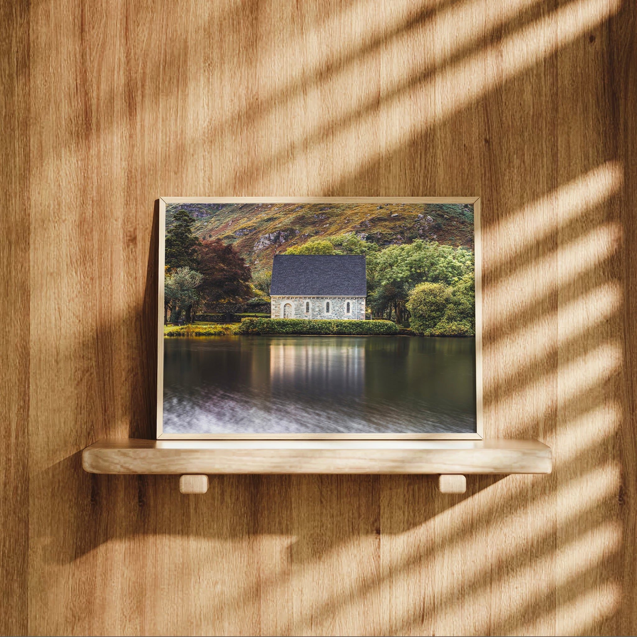 Gougane Barra, Ireland – Tranquil Chapel Lake Wall Art Print