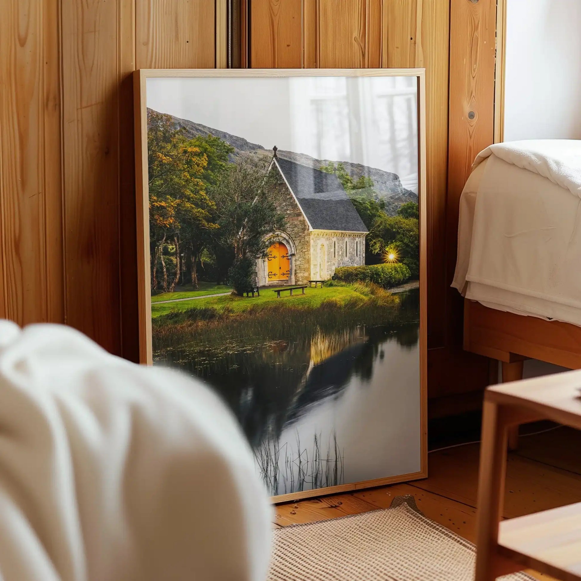 Gougane Barra Church Cork Wall Art Print – Irish Photography by Chamonix Prints