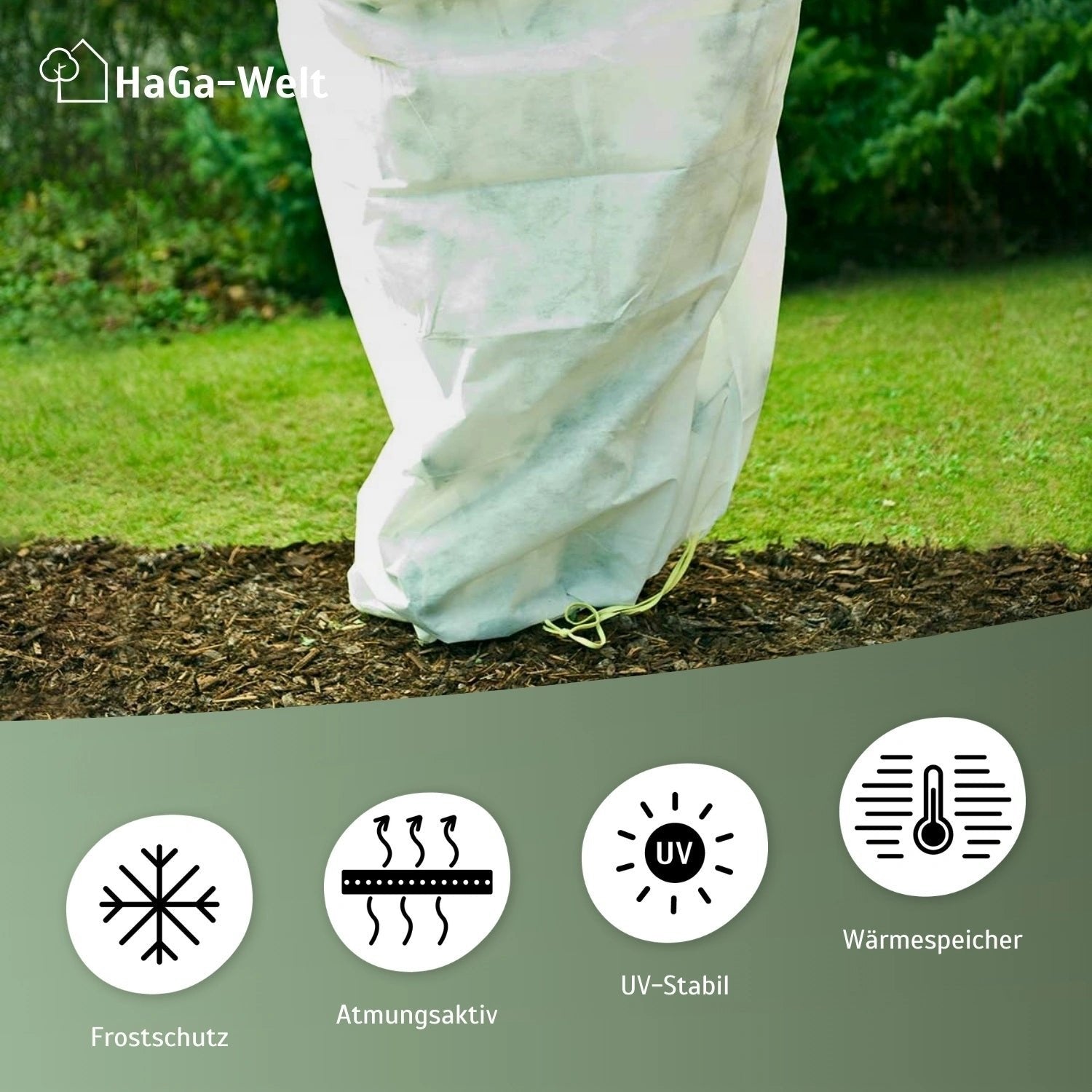 Frostschutzhaube, 80g/m² – starker Winterschutz für Pflanzen