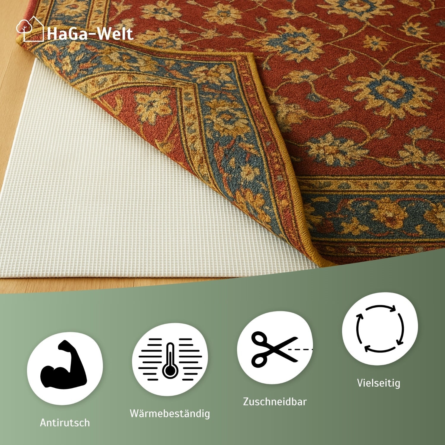 Antirutschmatten Meterware - perfekte Teppich Unterlage die nicht verrutscht