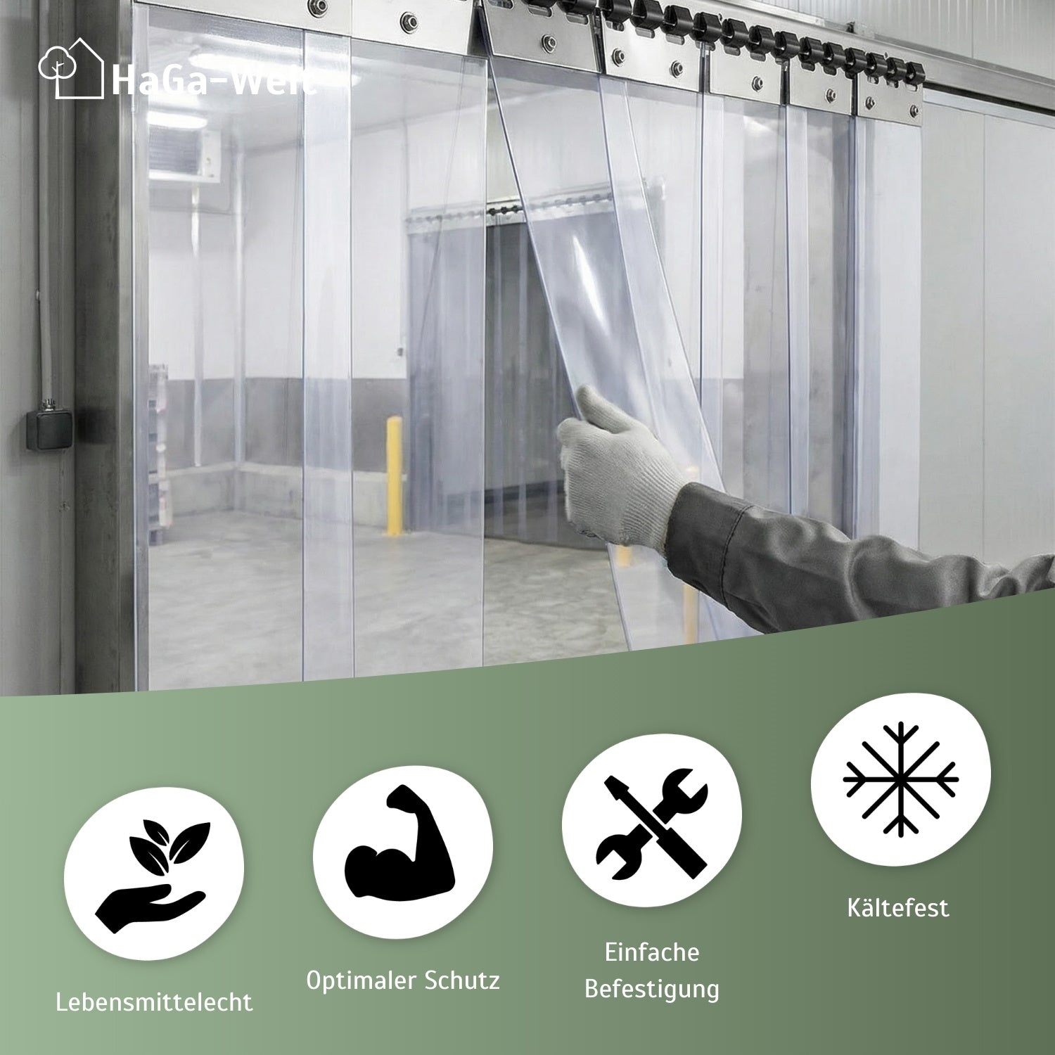 Befestigungsplatte in versch. Längen für Lamellenvorhang PVC-Streifenvorhang