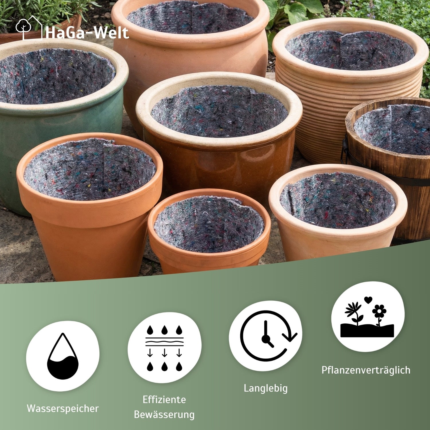 Bewässerungsvlies 500g/m² - Wasserspeicher für eine langfristige Bewässerung