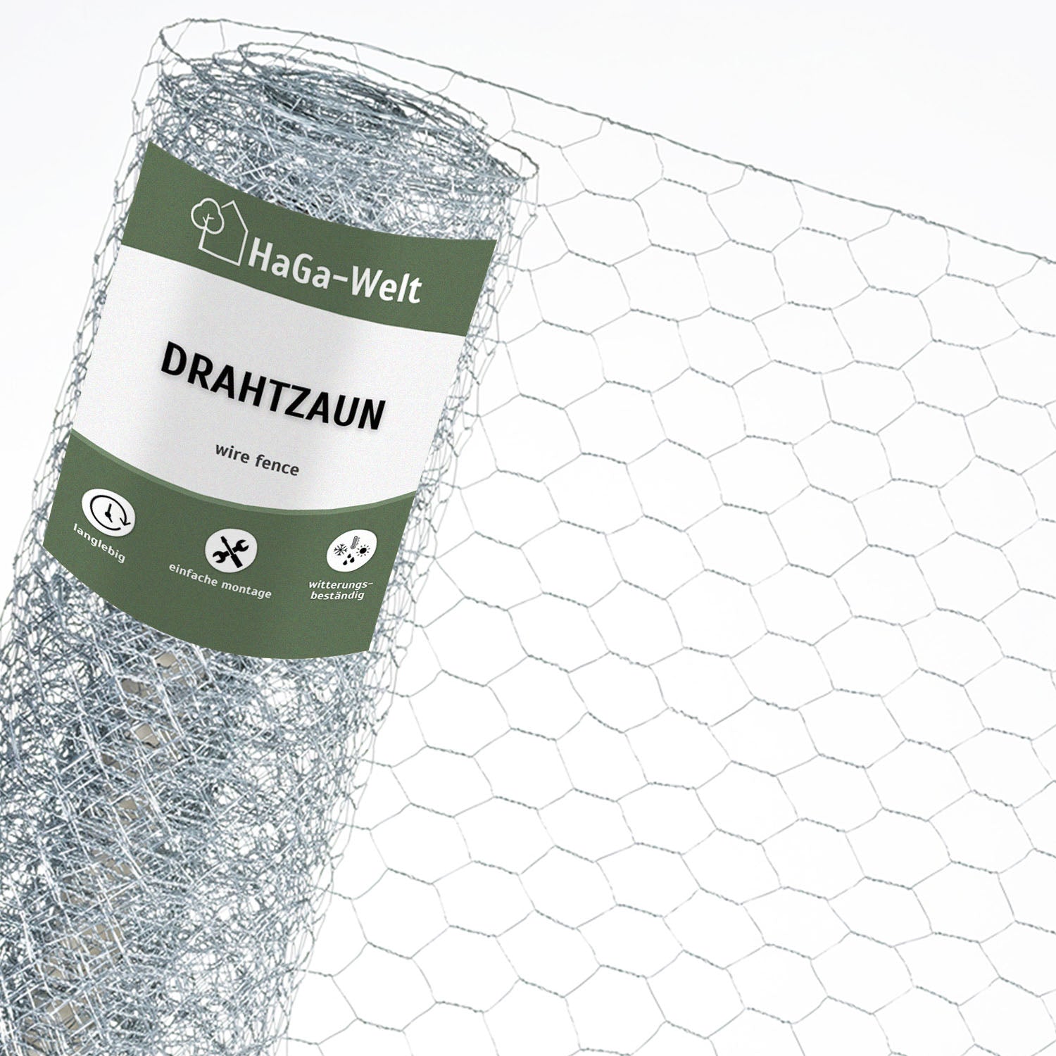 Drahtzaun aus verzinktem Metall 30mmx30mm