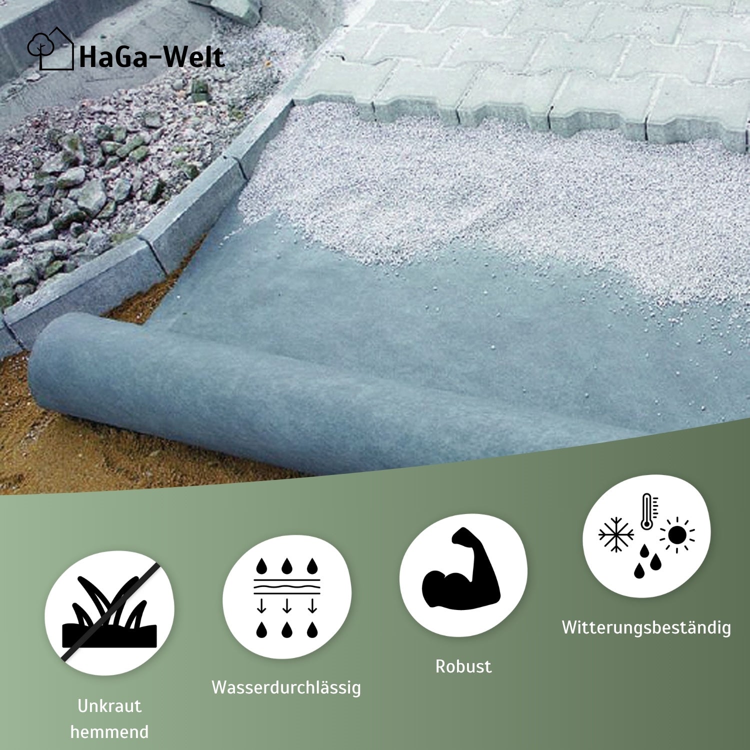 Drainagevlies 120 g/m² – trennt Schicht für Schicht im Gartenbau