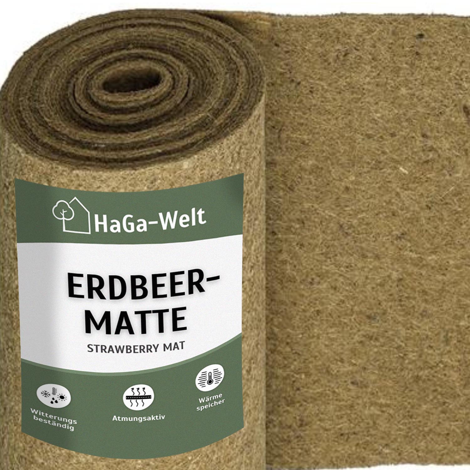 Erdbeermatte in 0,5m Br. (Meterware) 800g/m² einseitig mit Naturlatex besprüht
